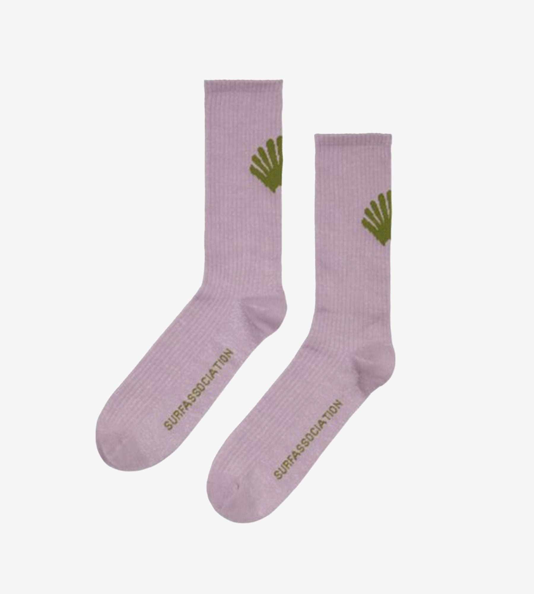 New Amsterdam Surf Association Logo Socks Sea Fog Moss