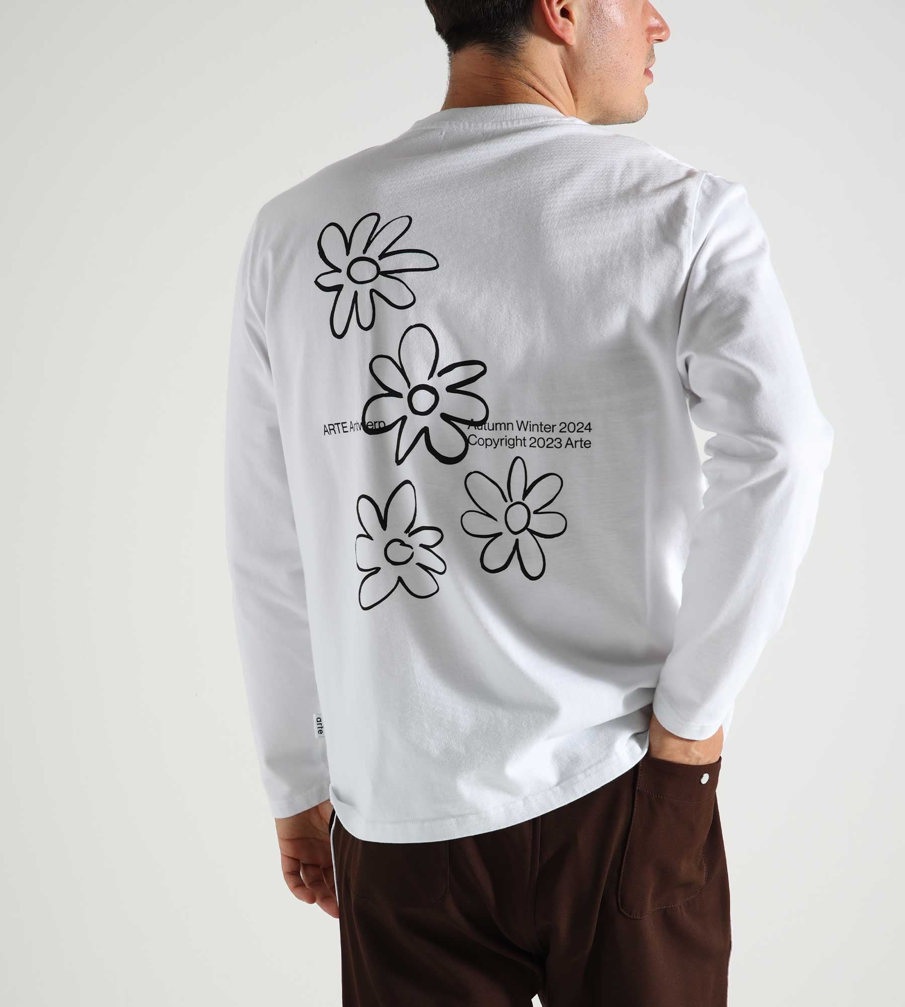 Arte Antwerp Flowers Longsleeve White