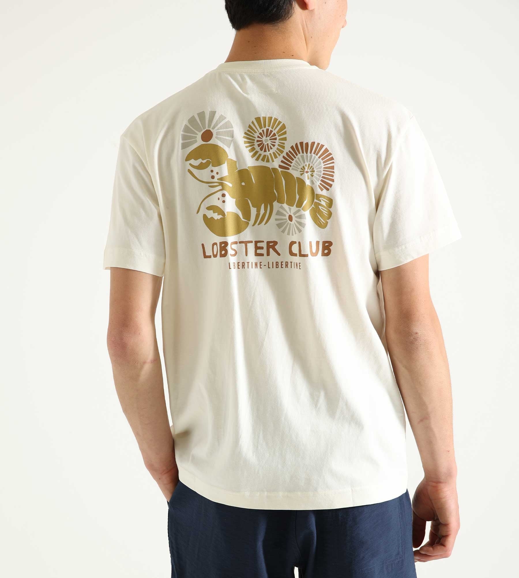 Libertine-Libertine Beat Lobster Tan T-Shirt White