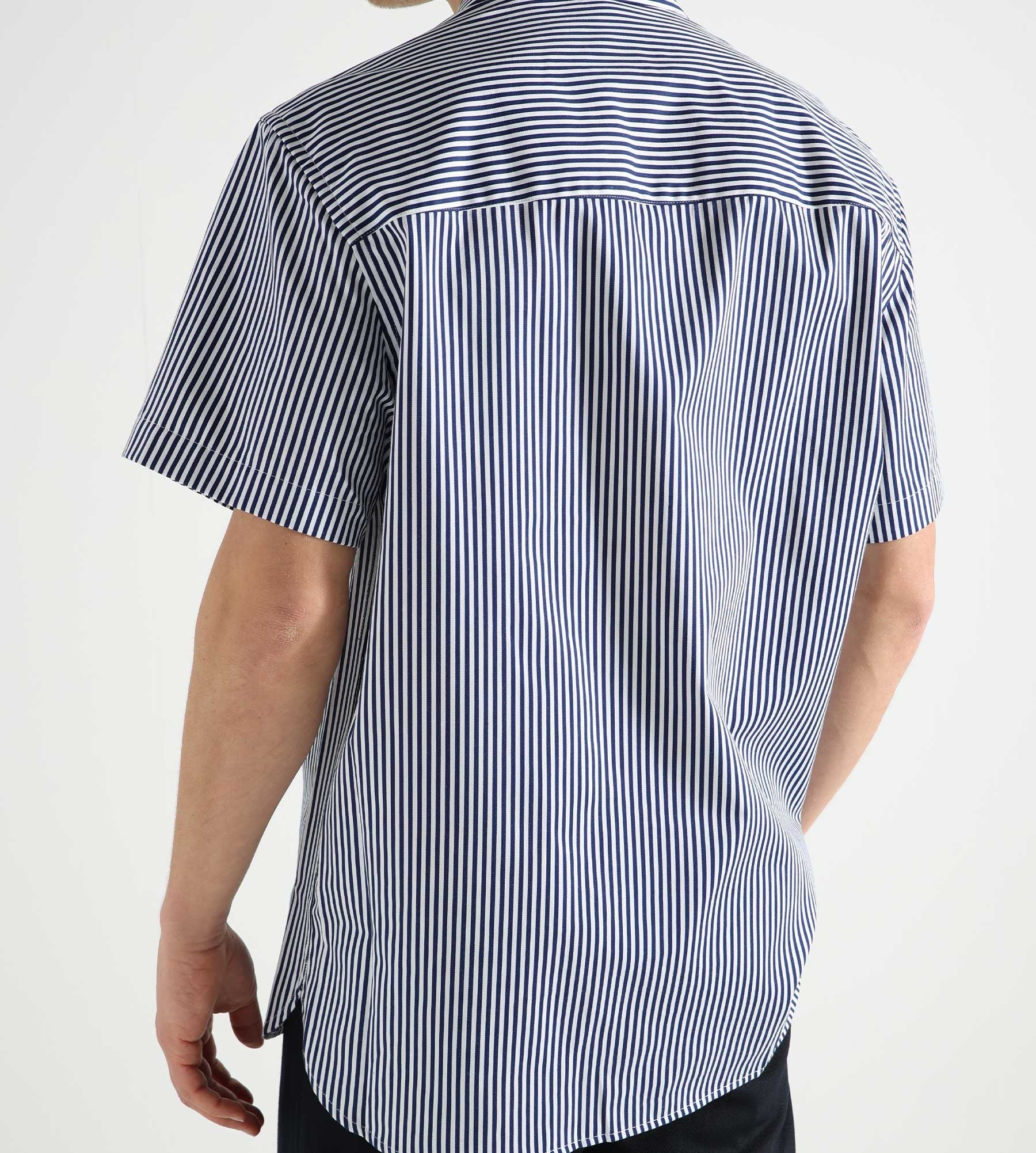 Libertine-Libertine Carbon Polo Dark Navy Stripe