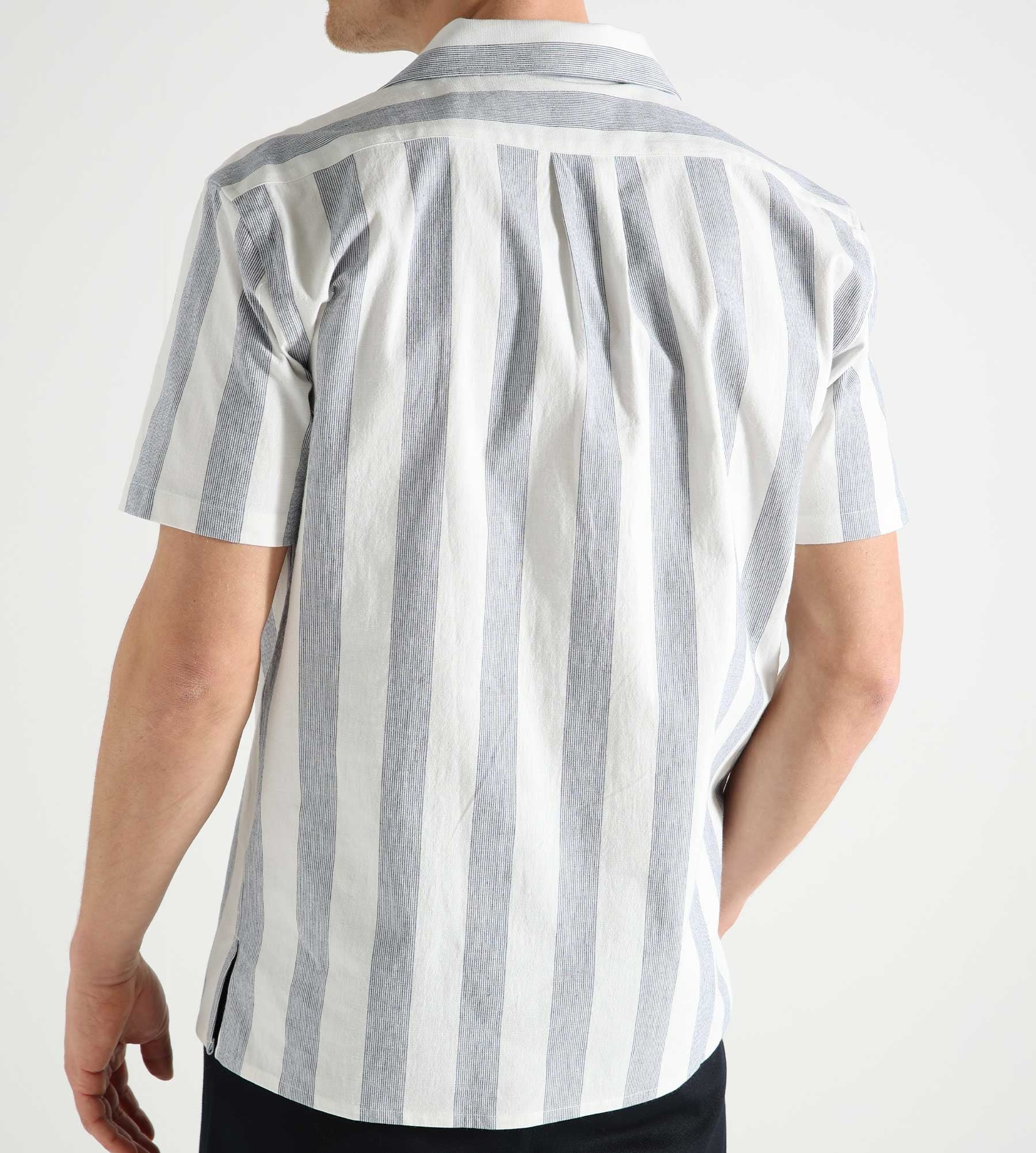 Libertine-Libertine Cave Polo Dusty Blue Stripe