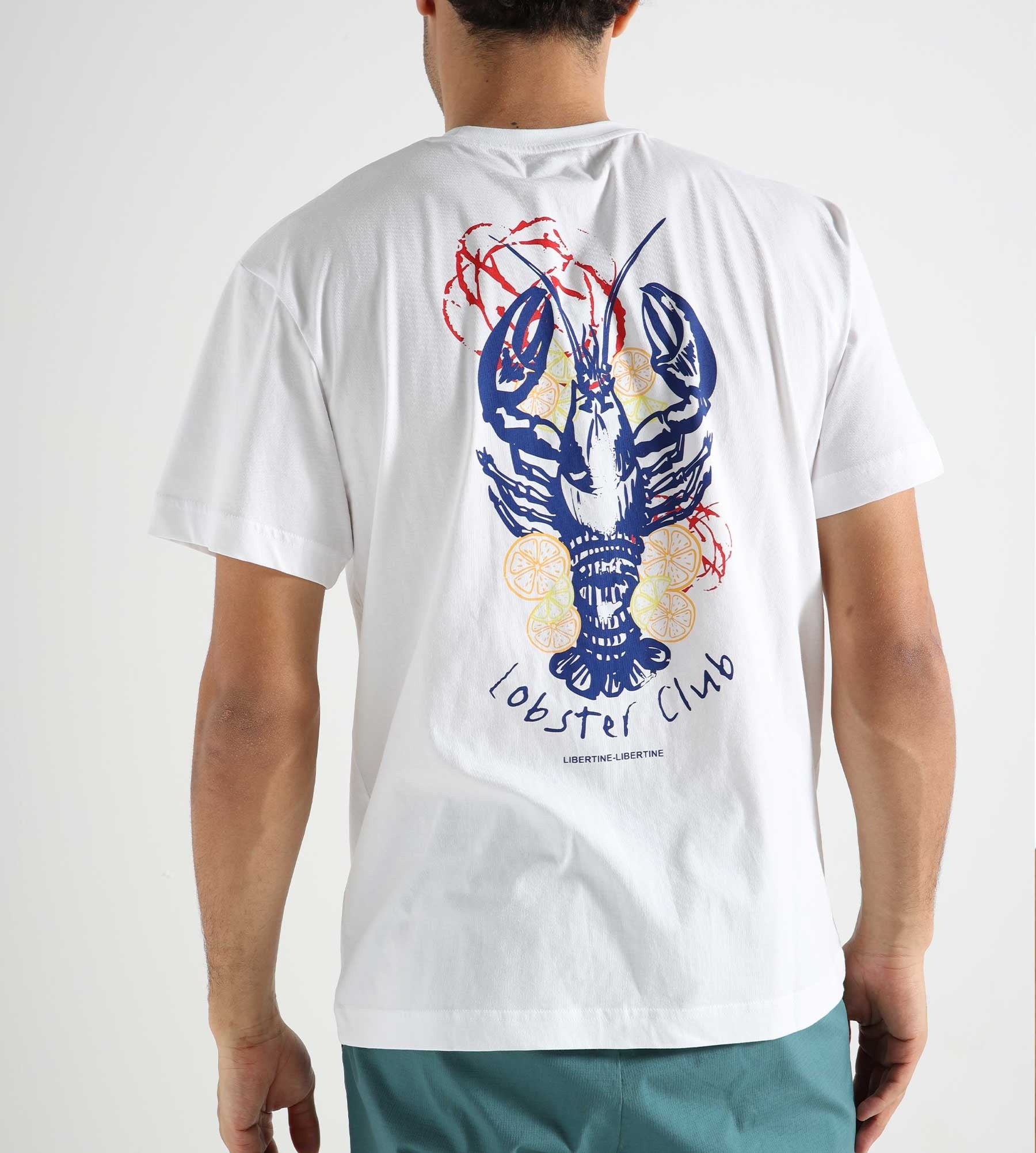 Libertine-Libertine Beat Lobster Club 24 T-Shirt White