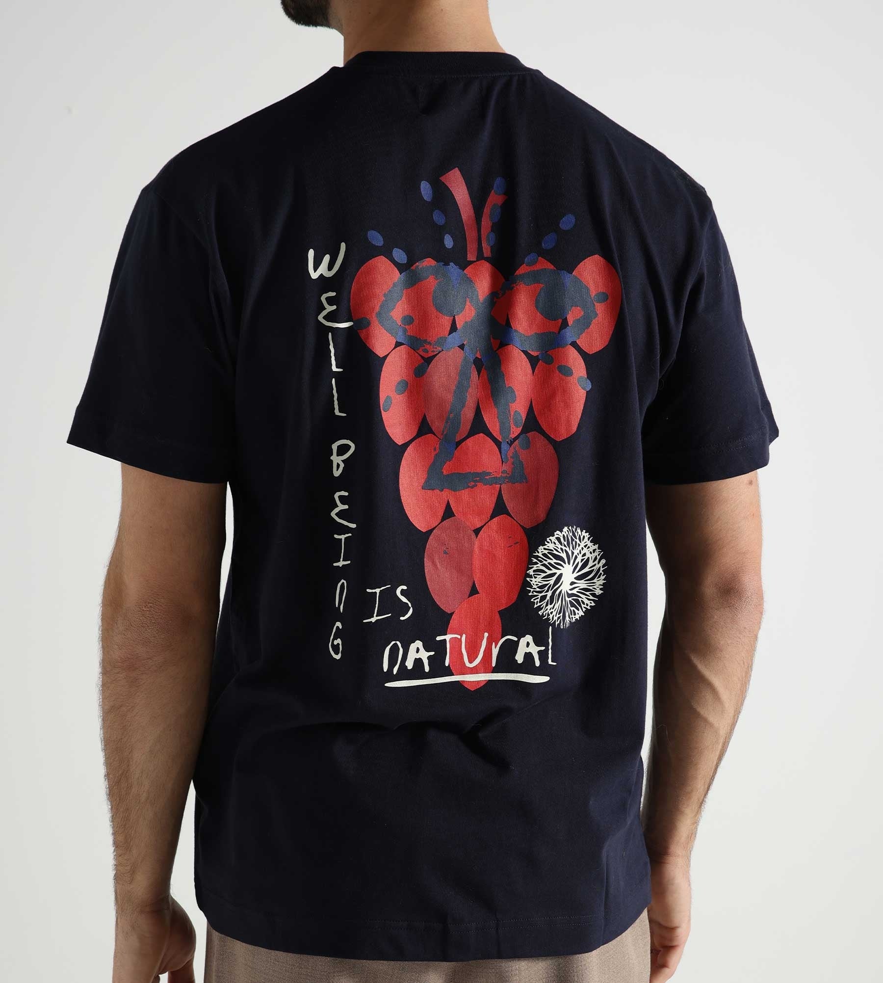 Libertine-Libertine Beat Grape T-Shirt Dark Navy