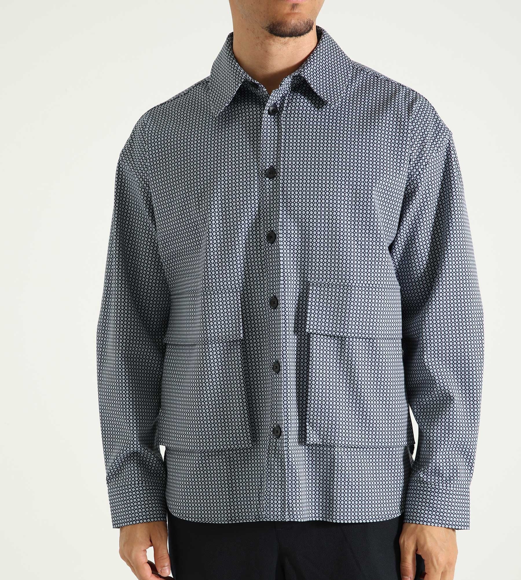 Libertine-Libertine Obstacle Shirt Dark Navy Tile