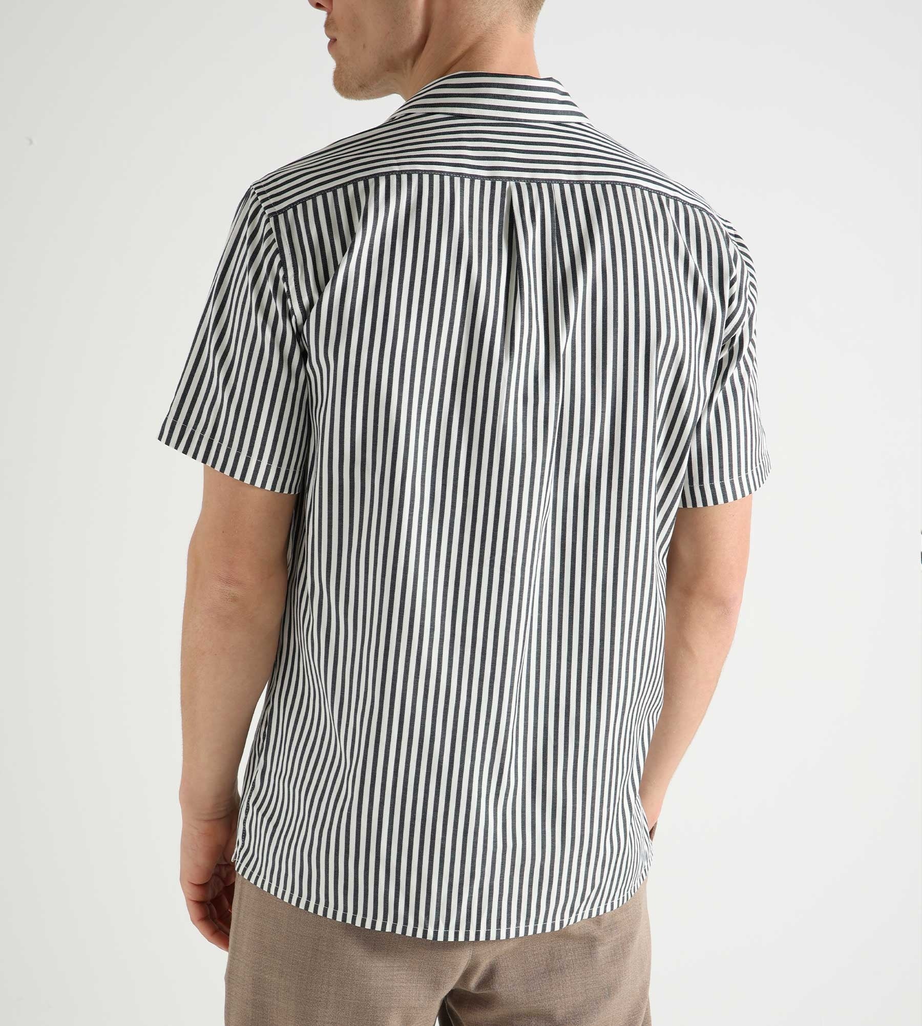 Libertine-Libertine Cave Shirt Dark Navy Stripe