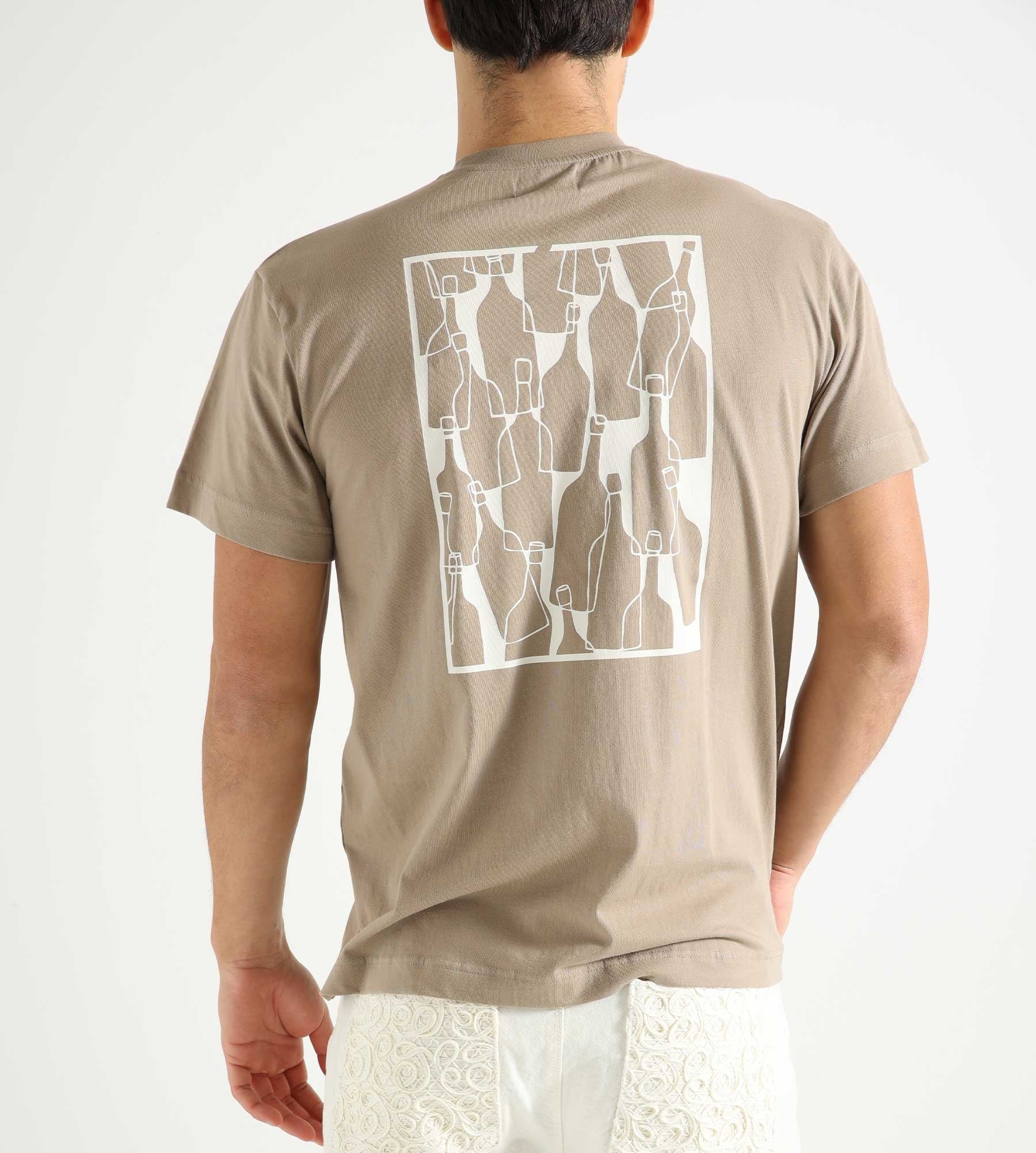 Libertine-Libertine Beat Bottles T-Shirt Taupe