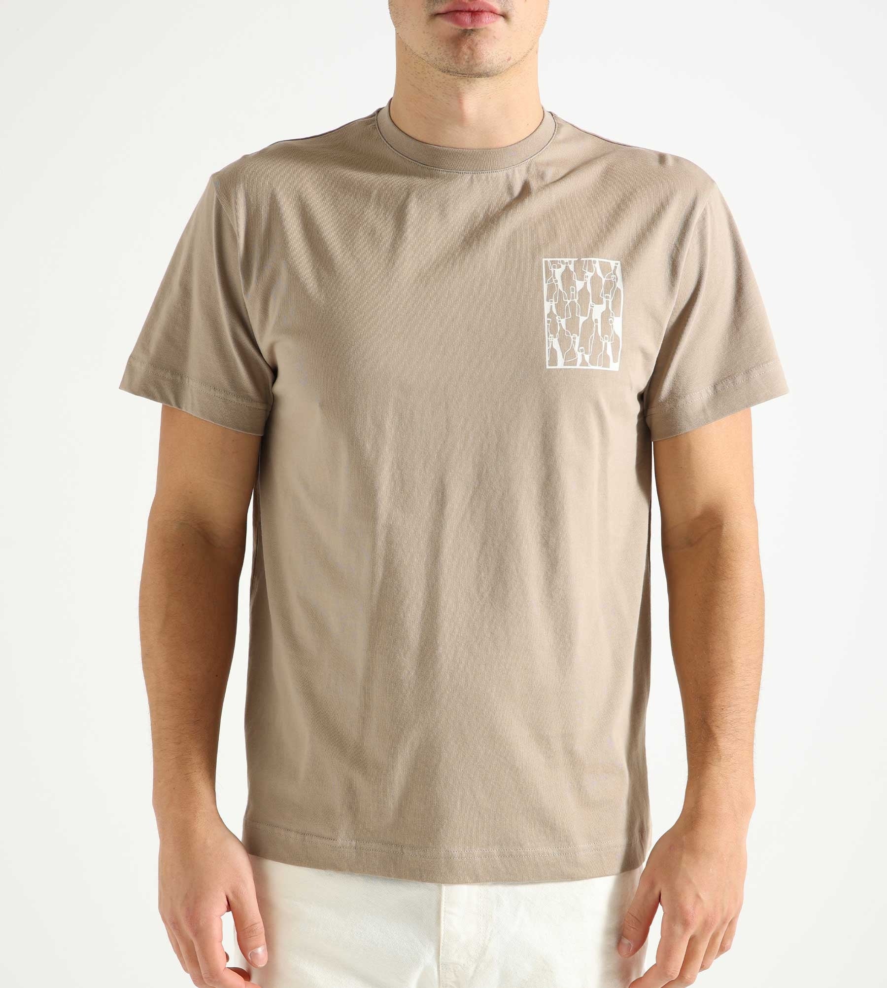 Libertine-Libertine Beat Bottles T-Shirt Taupe