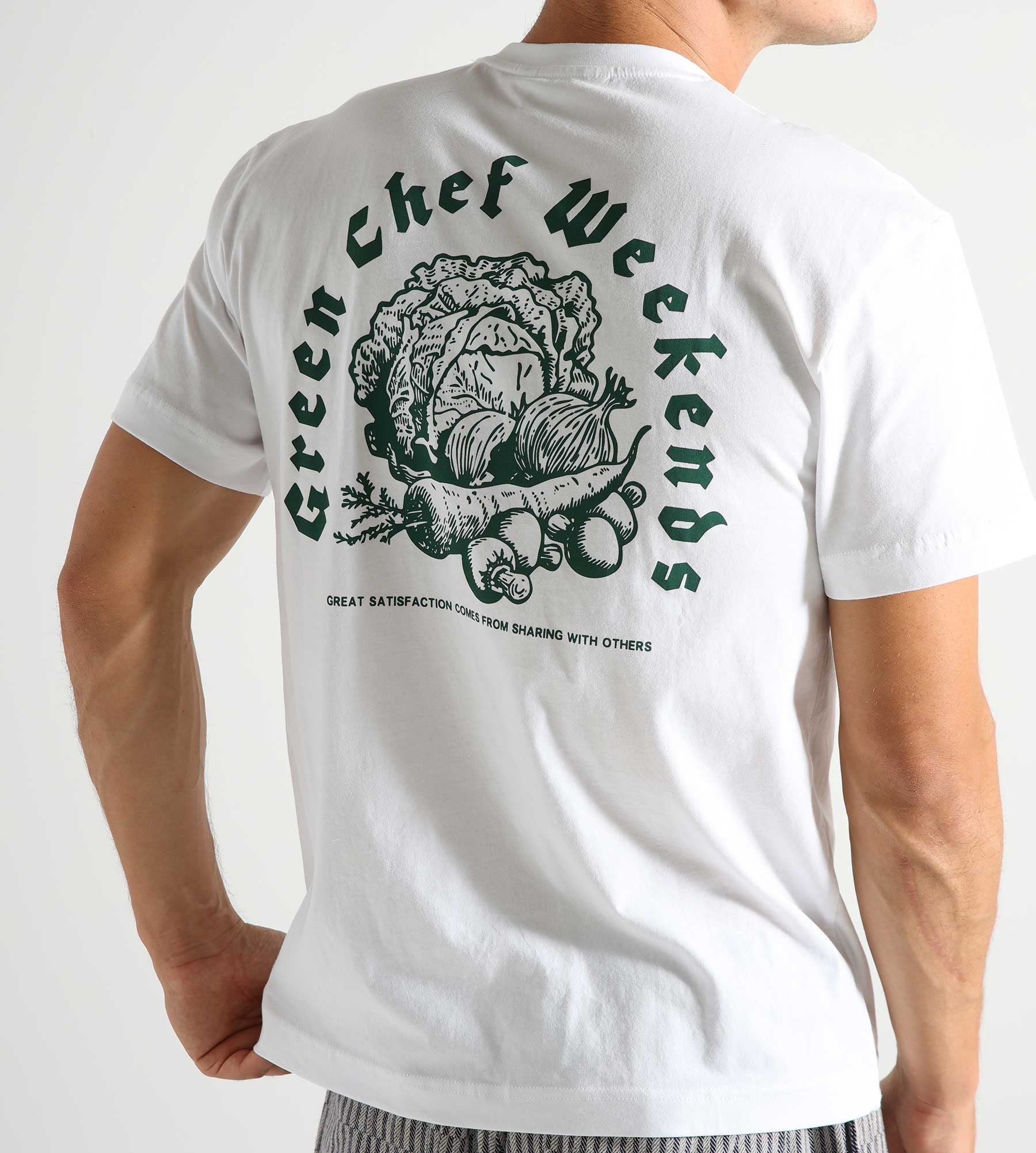 Libertine-Libertine Beat Green Chef T-Shirt White