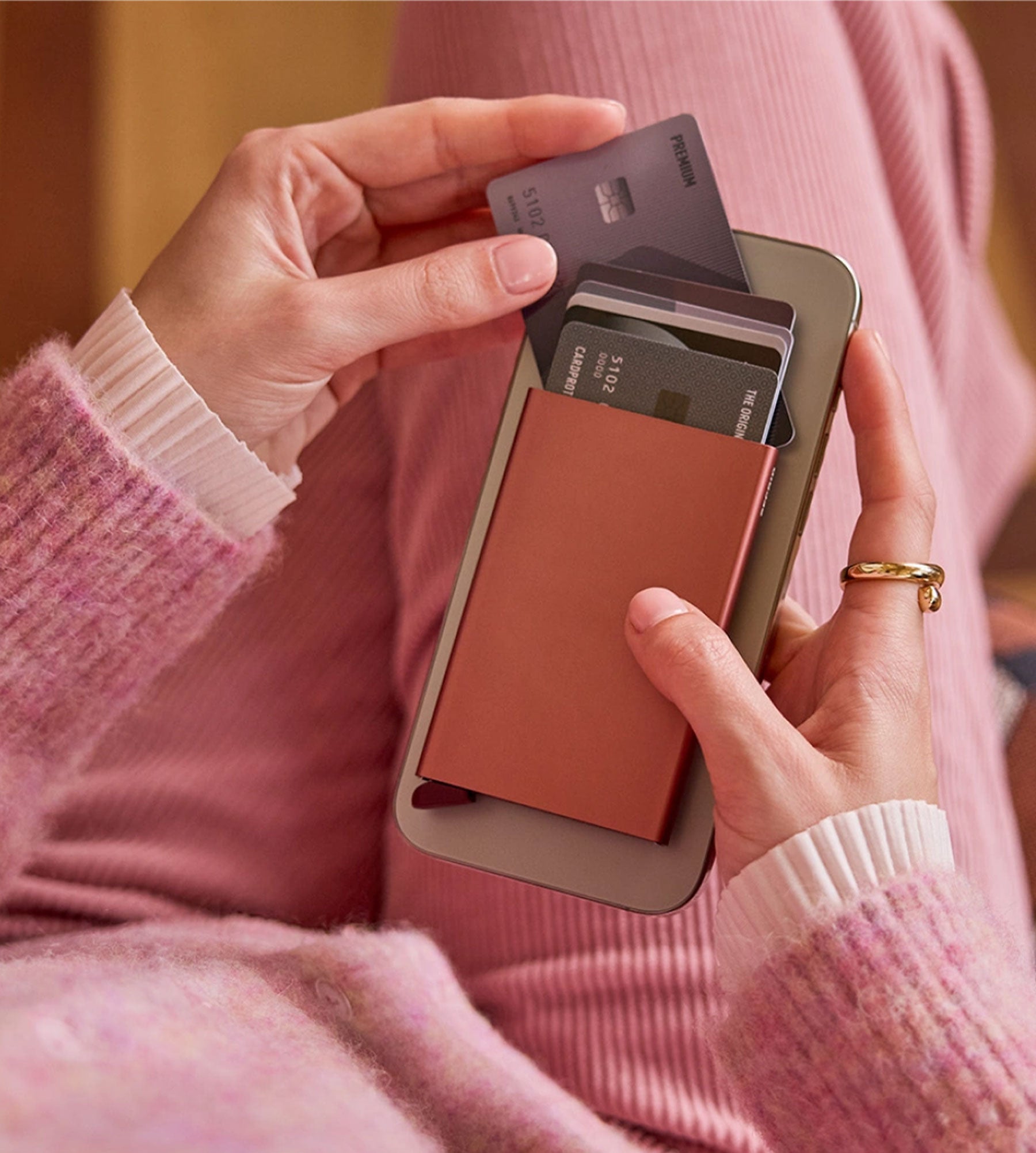 SECRID Cardprotector for Magsafe Rose