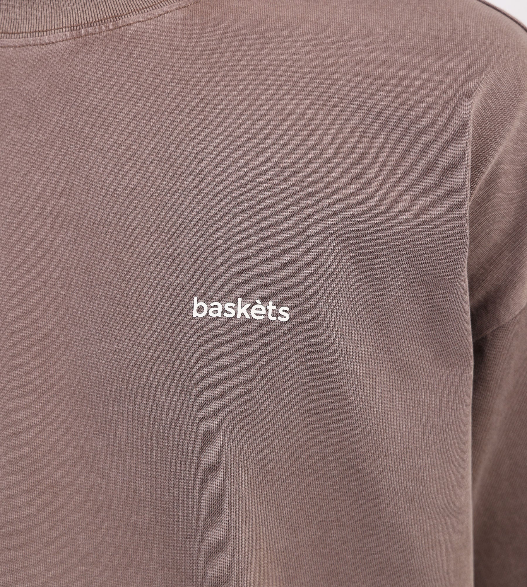 Baskèts Modern Essential Garment Dye Tee Ash Mauve - Baskèts - Clothing