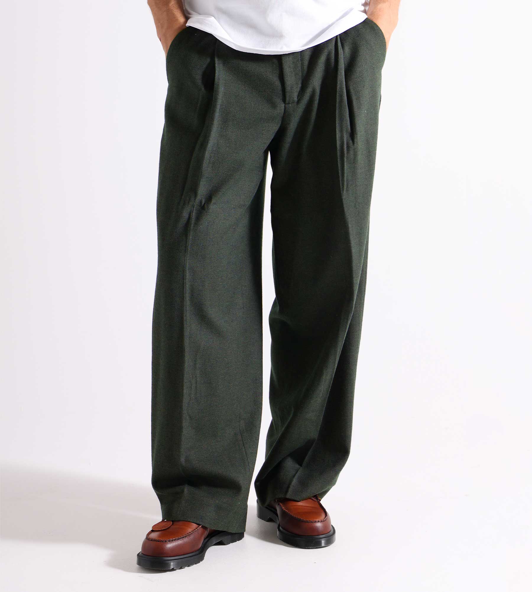 New Amsterdam Surf Association Wide Leg Pantalon Kombu Green