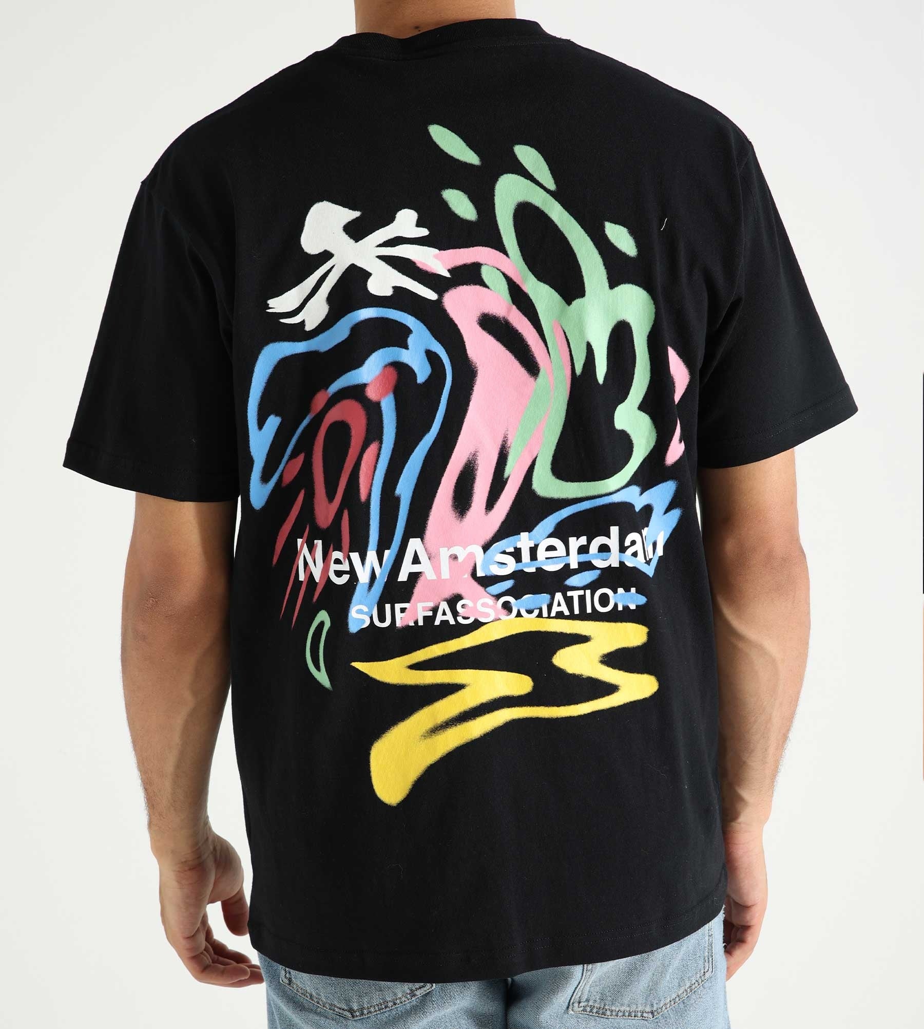 New Amsterdam Surf Association Weather Icons Tee Black