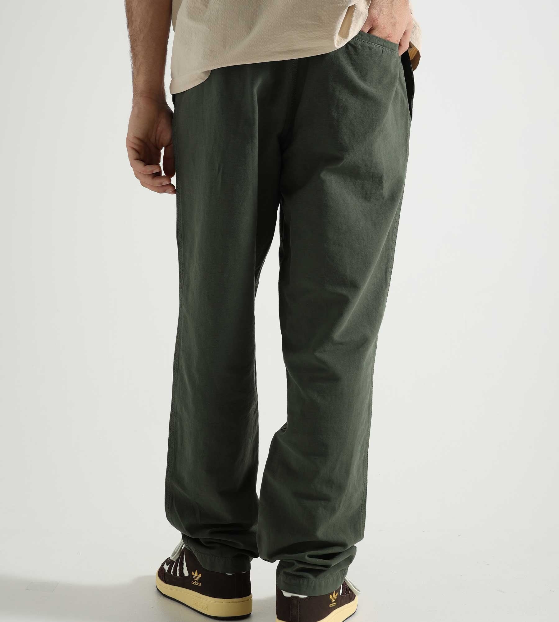 Norse Projects Ezra Relaxed Cotton Linen Trouser Spruce Green