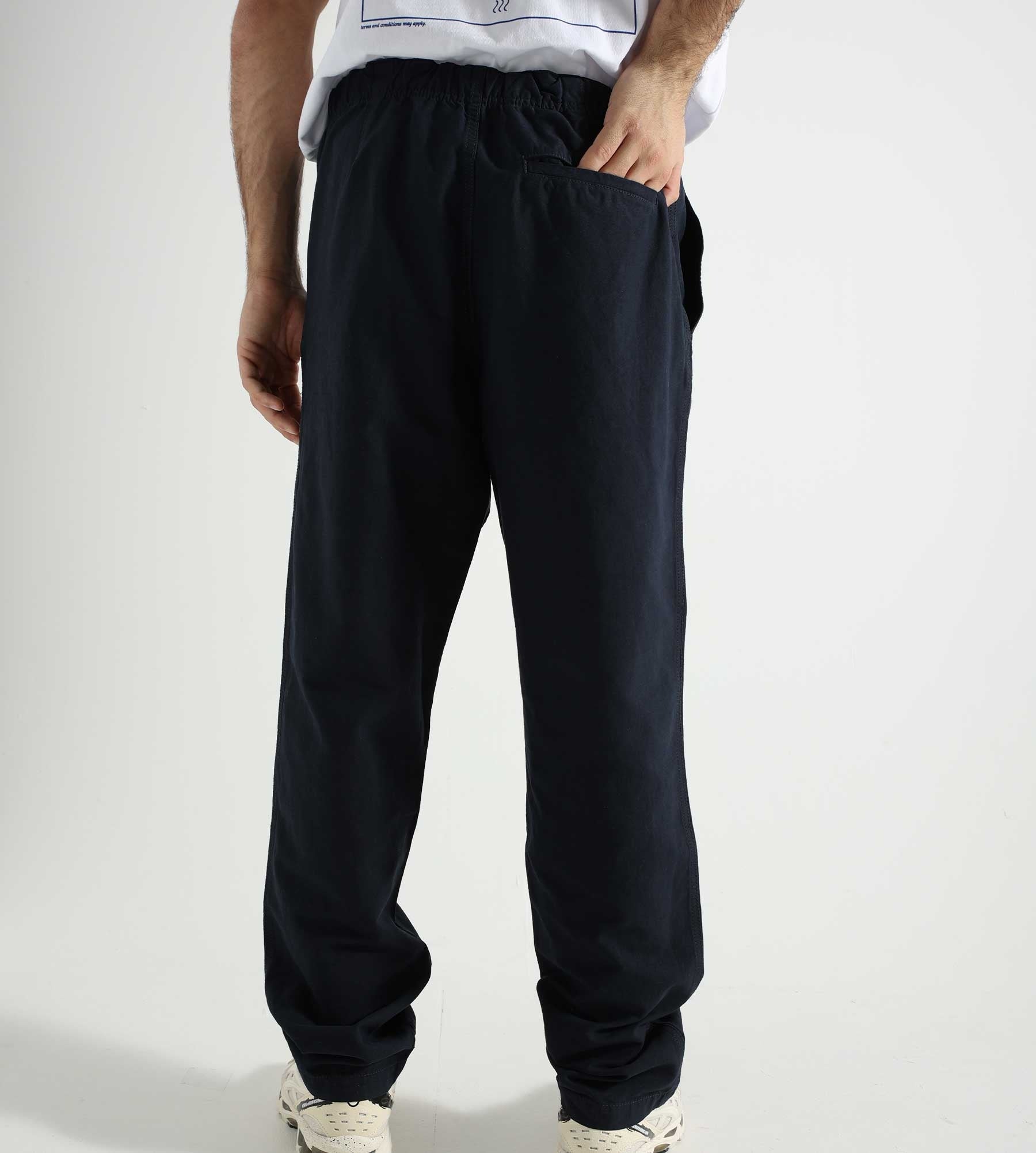 Norse Projects Ezra Relaxed Cotton Linen Trouser Dark Navy