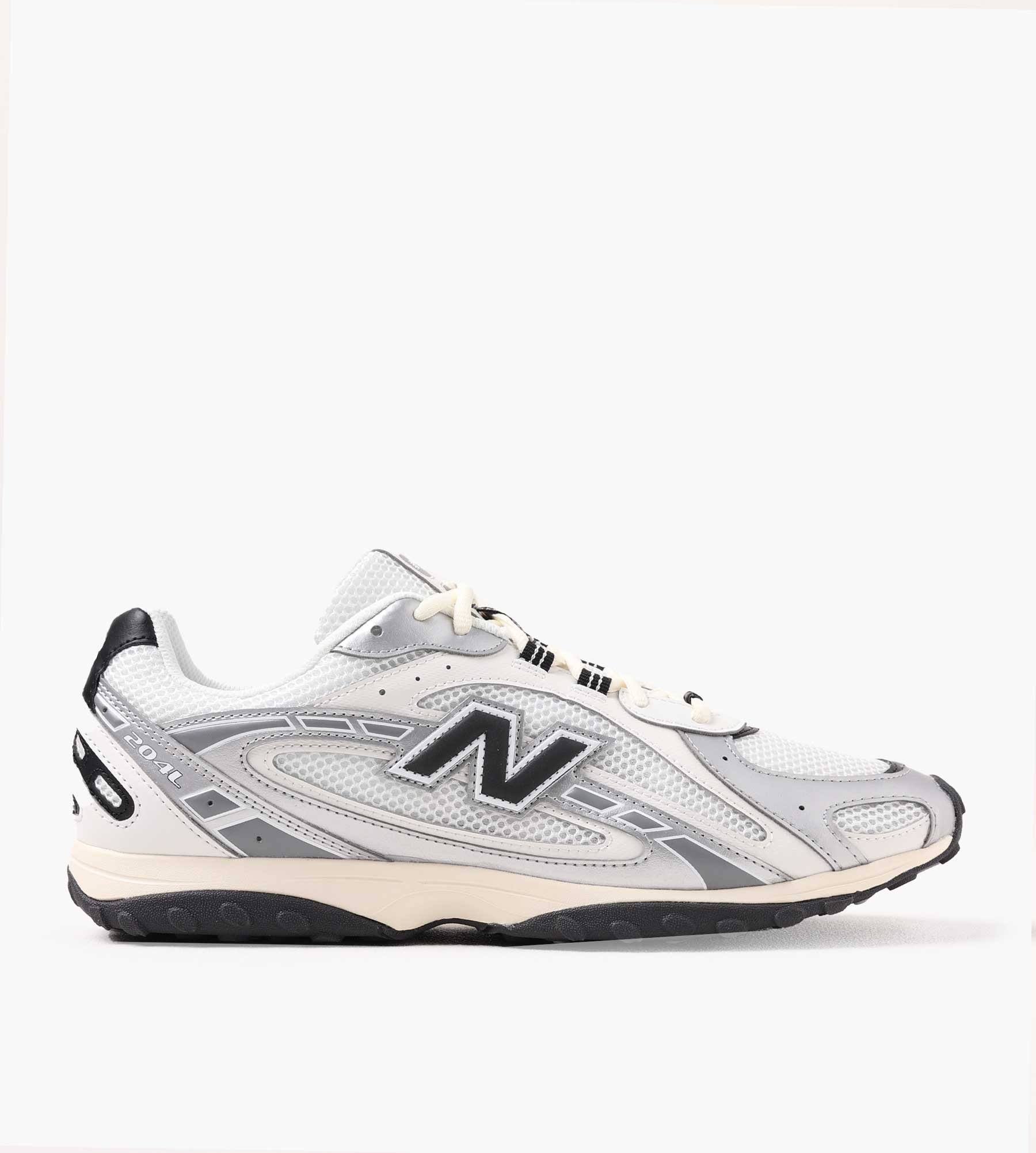 New Balance U204LSWD Black Silver Metallic