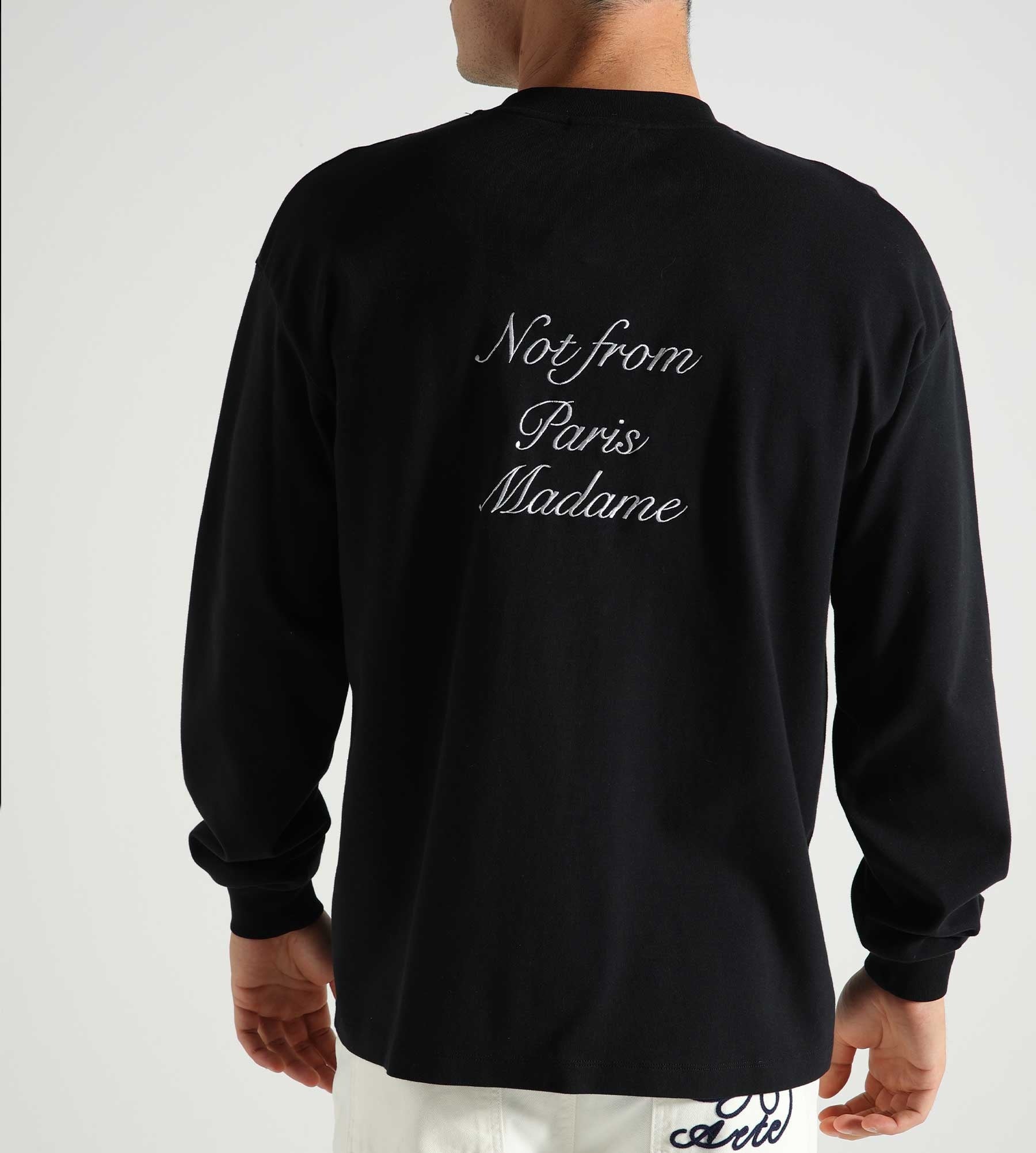 Drôle de Monsieur Le T-Shirt Slogan ML Black