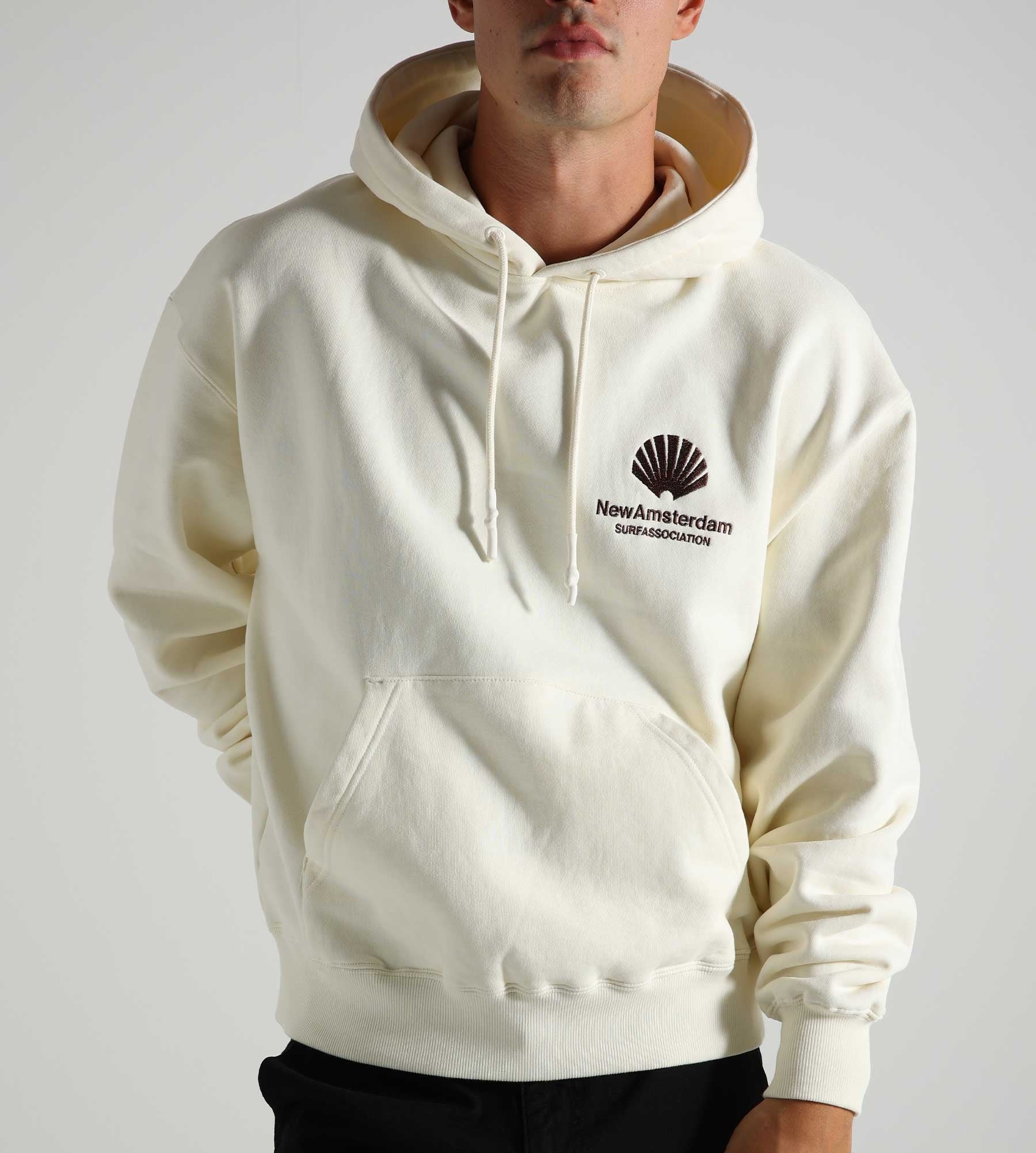 New Amsterdam Surf Association Logo Hoodie Bone Potting Soil