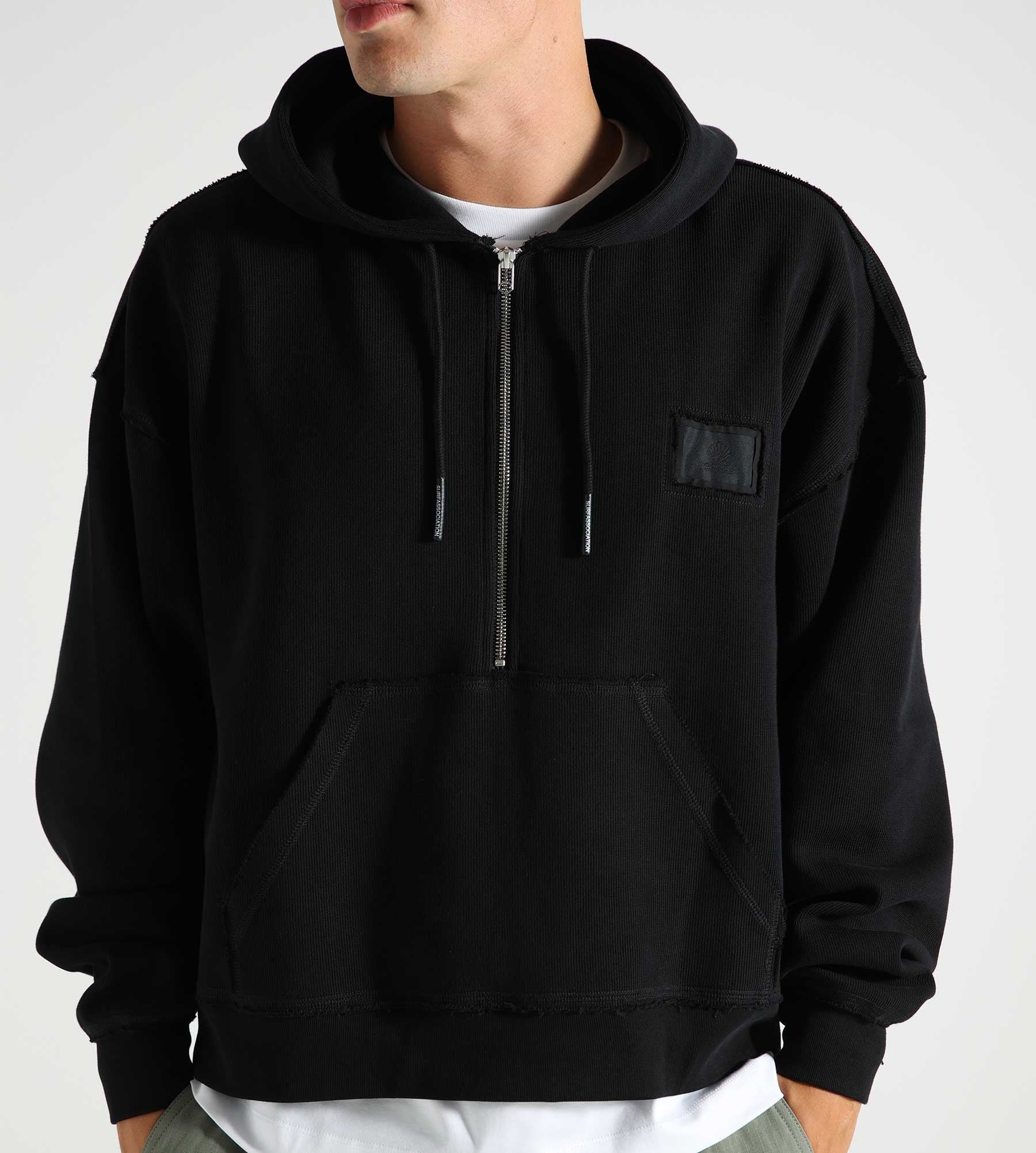 New Amsterdam Surf Association Half Zip Hoodie Black