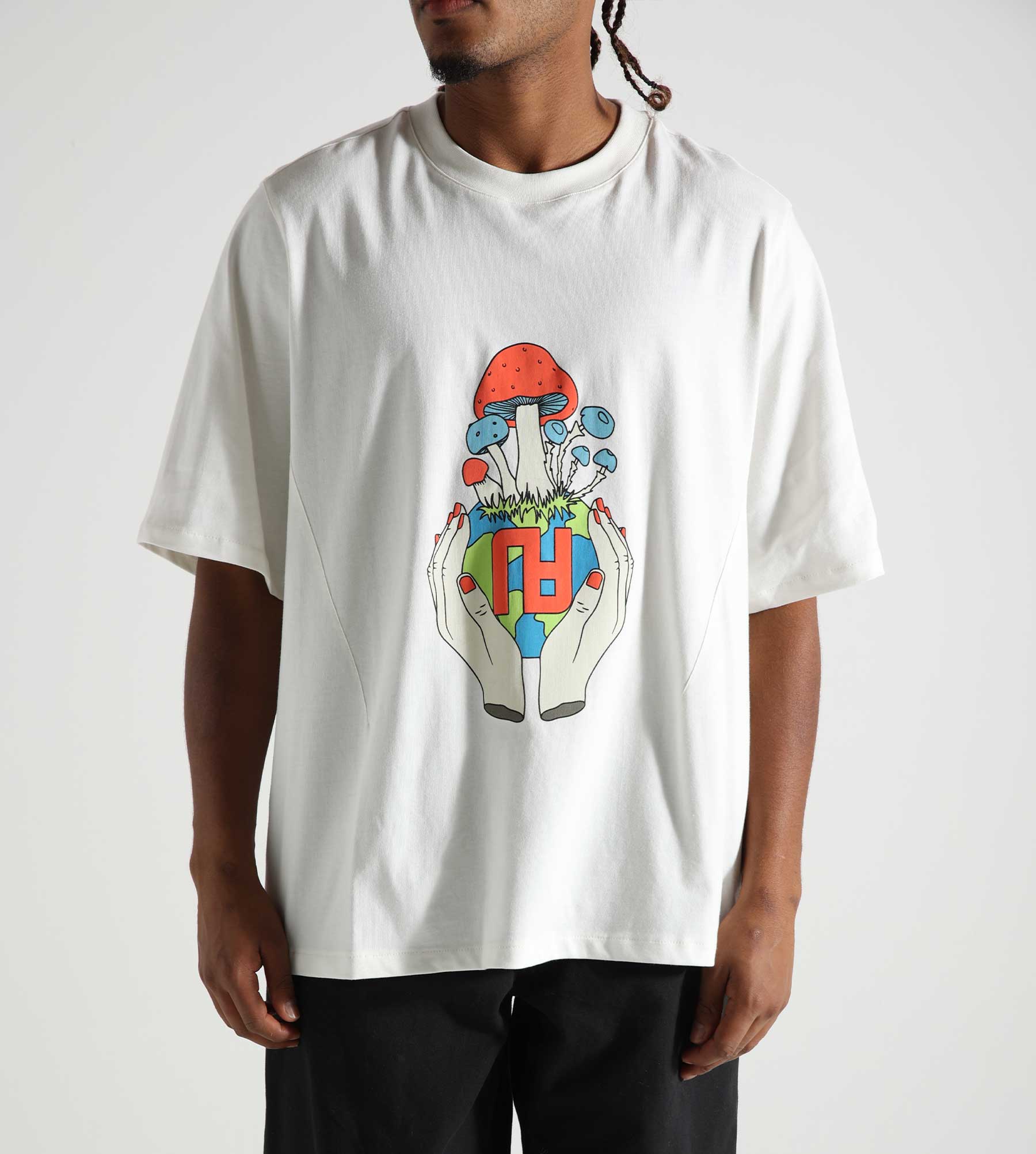 No Art Mushroom T-Shirt Off White