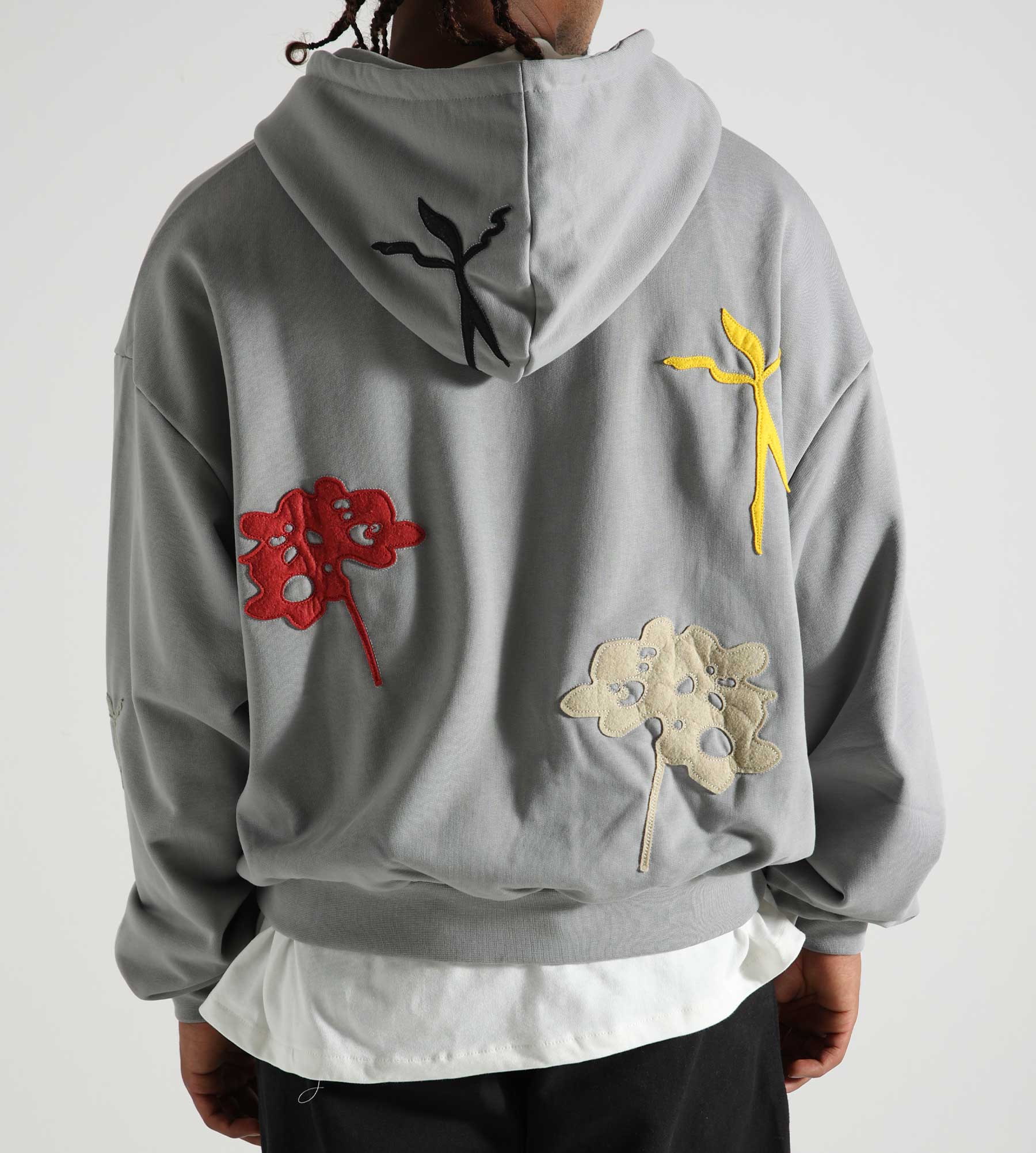 No Art Spirits Zip Up Vest Grey