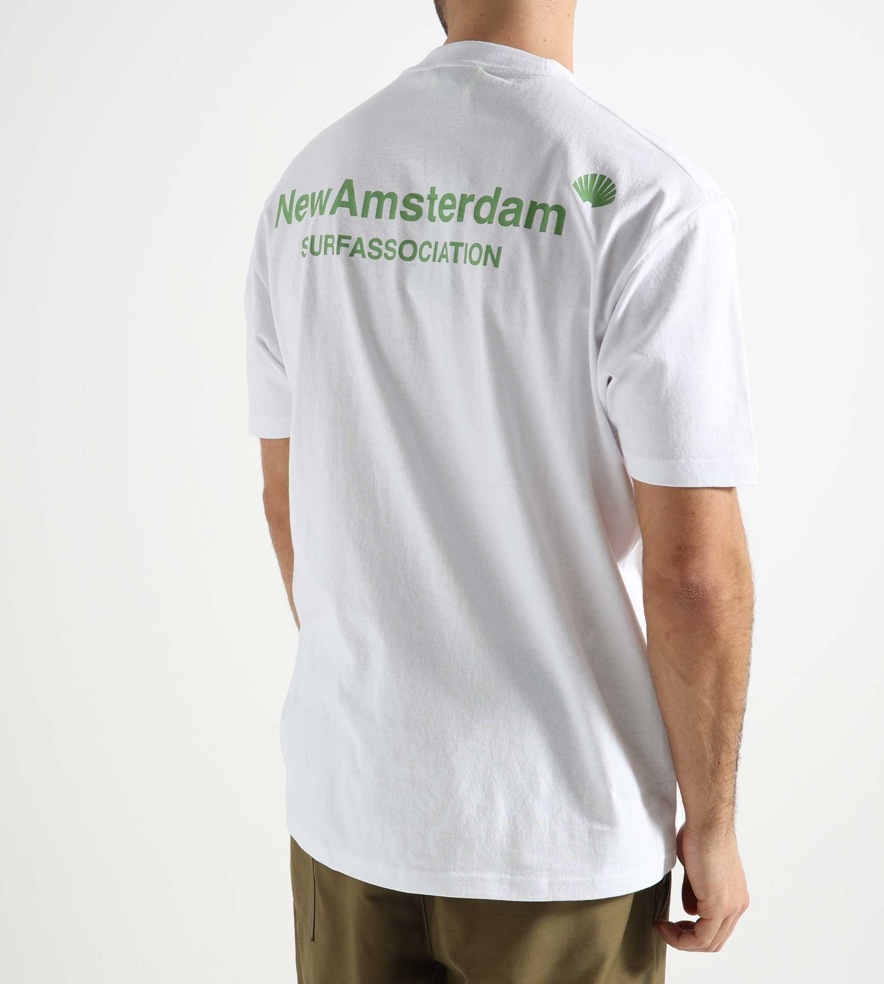 New Amsterdam Surf Association Logo T-Shirt White Green