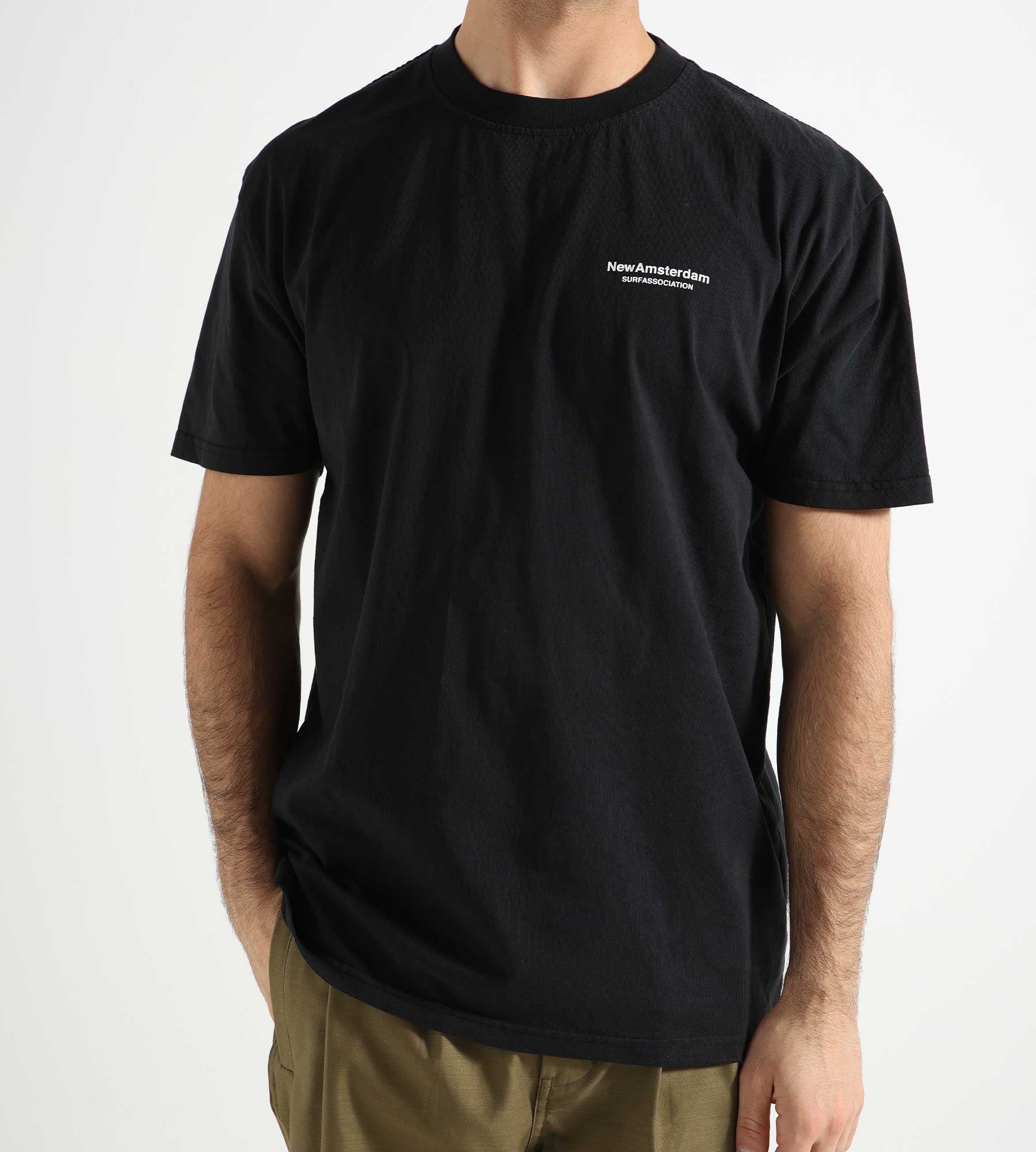 New Amsterdam Surf Association Name T-Shirt Black