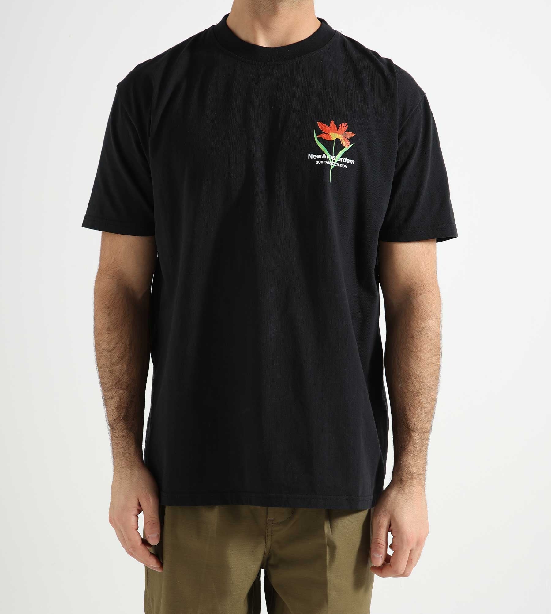 New Amsterdam Surf Association Tulip T-Shirt Black