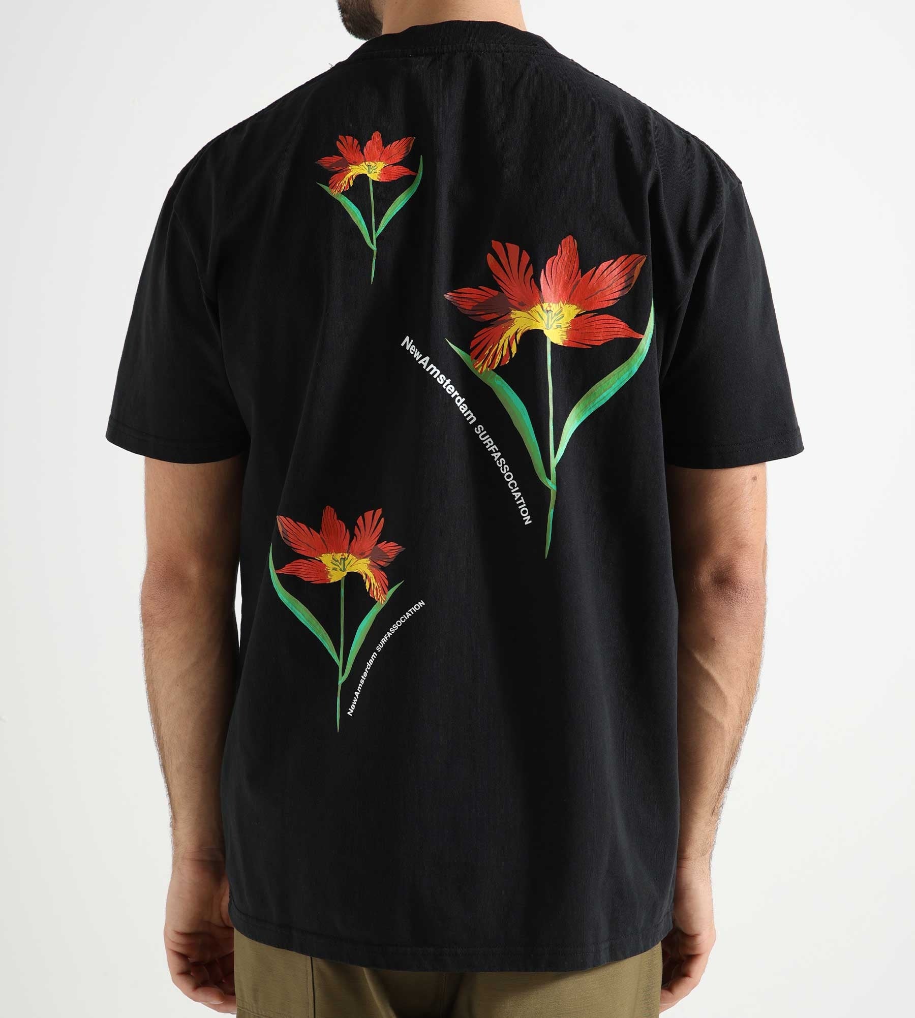 New Amsterdam Surf Association Tulip T-Shirt Black