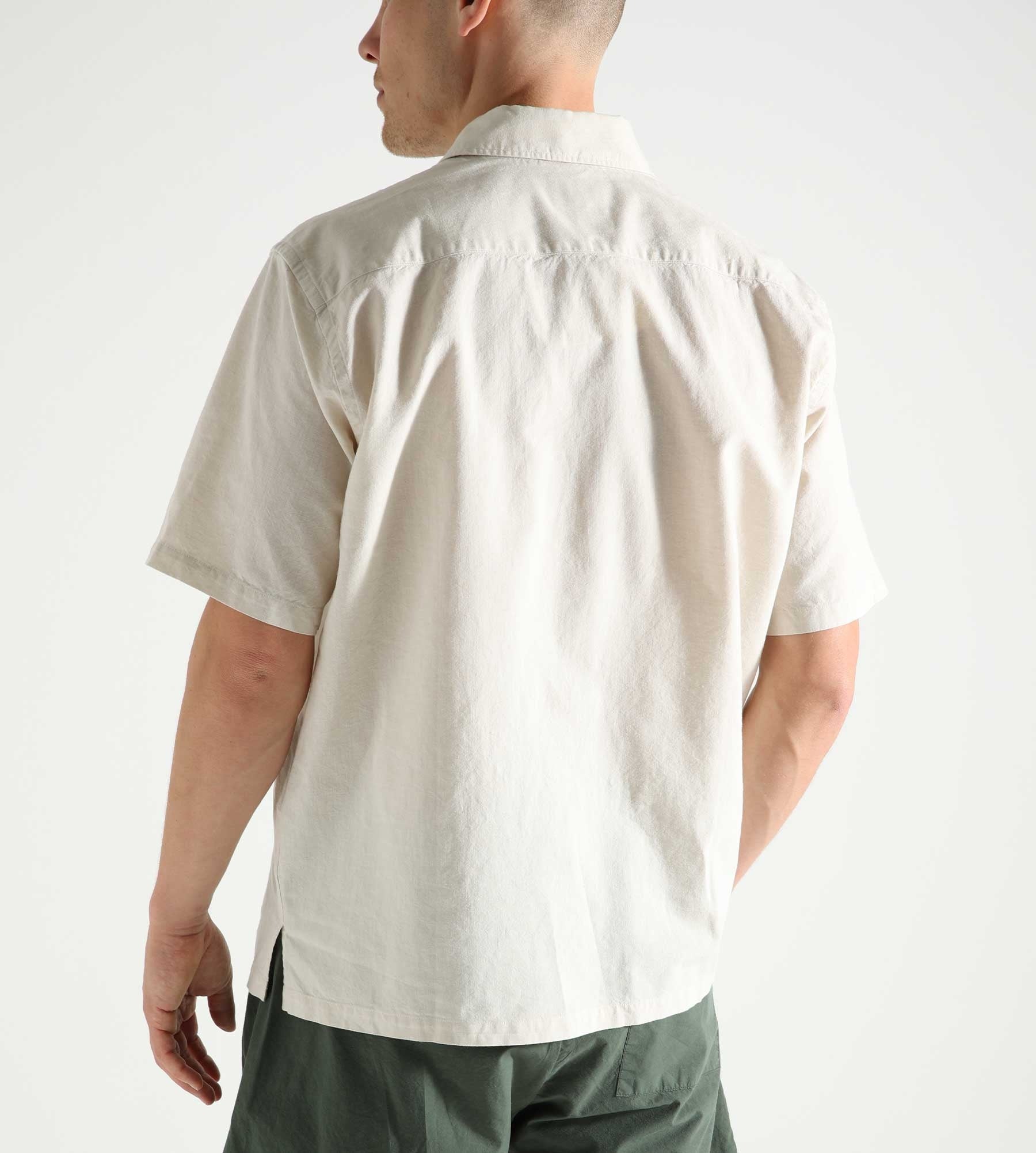 Norse Projects Ivan Relaxed Cotton Linen SS Shirt Ecru