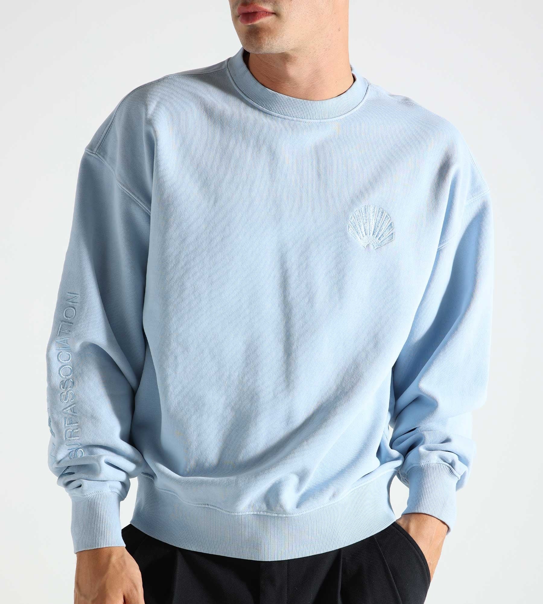 New Amsterdam Surf Association Logo Crewneck Tonal Skyway