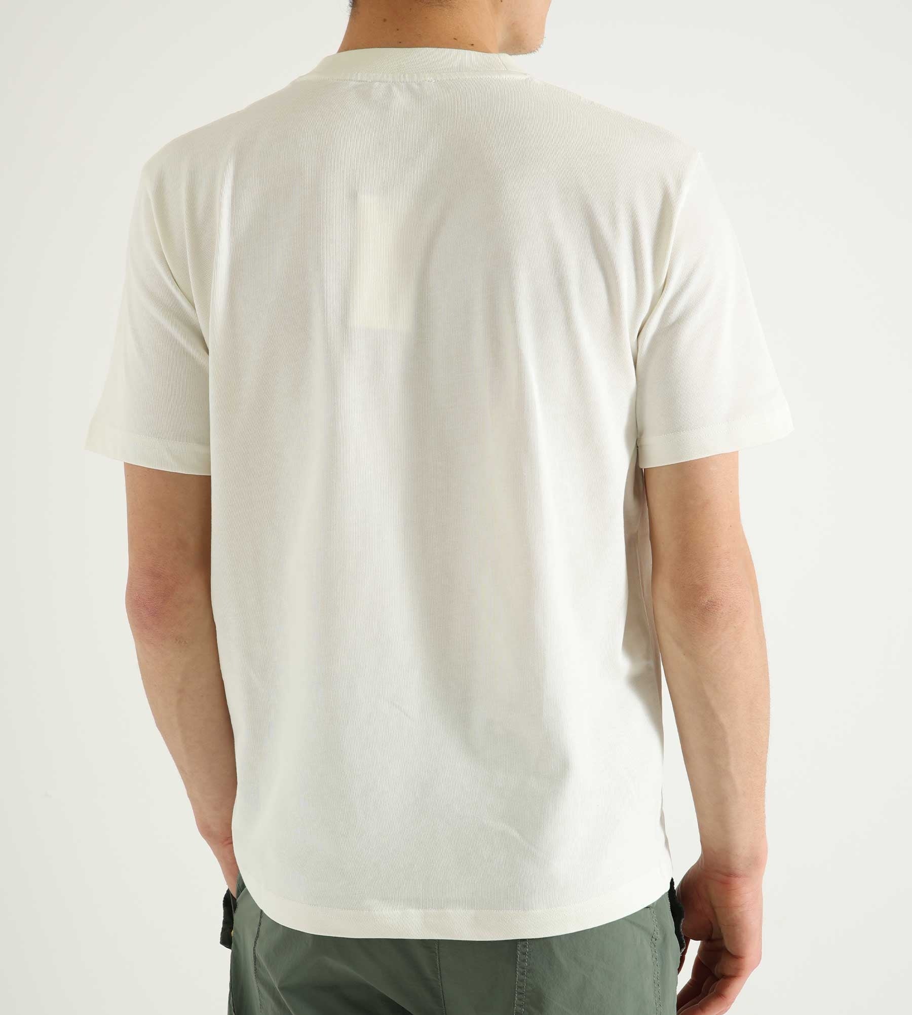 Norse Projects Johannes Organic Chain Stitch Logo T-Shirt Ecru