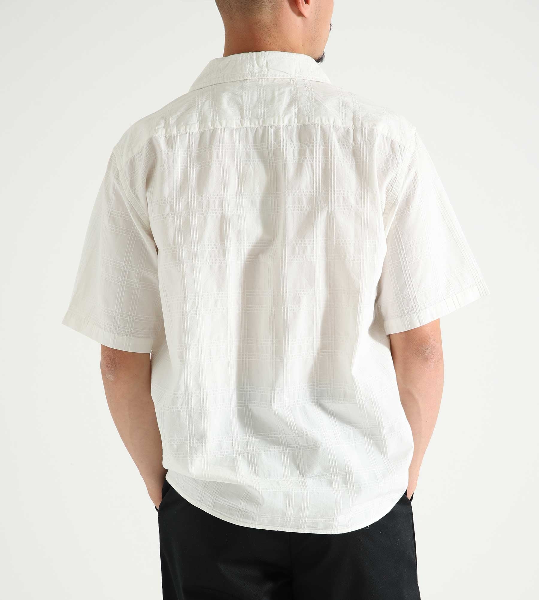 Norse Projects Carsten Relaxed Dobby Check Shirt GOTS Ecru