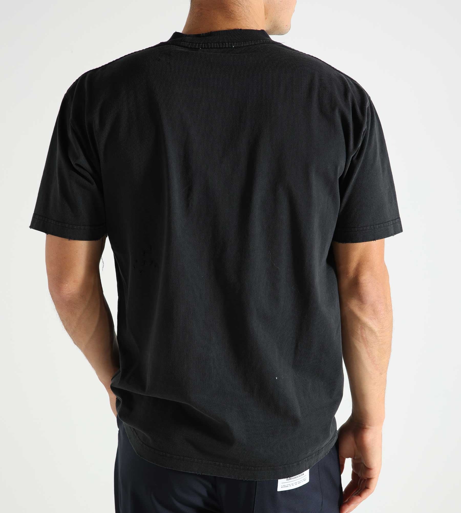 New Amsterdam Surf Association Throw Pocket Tee Washed Black