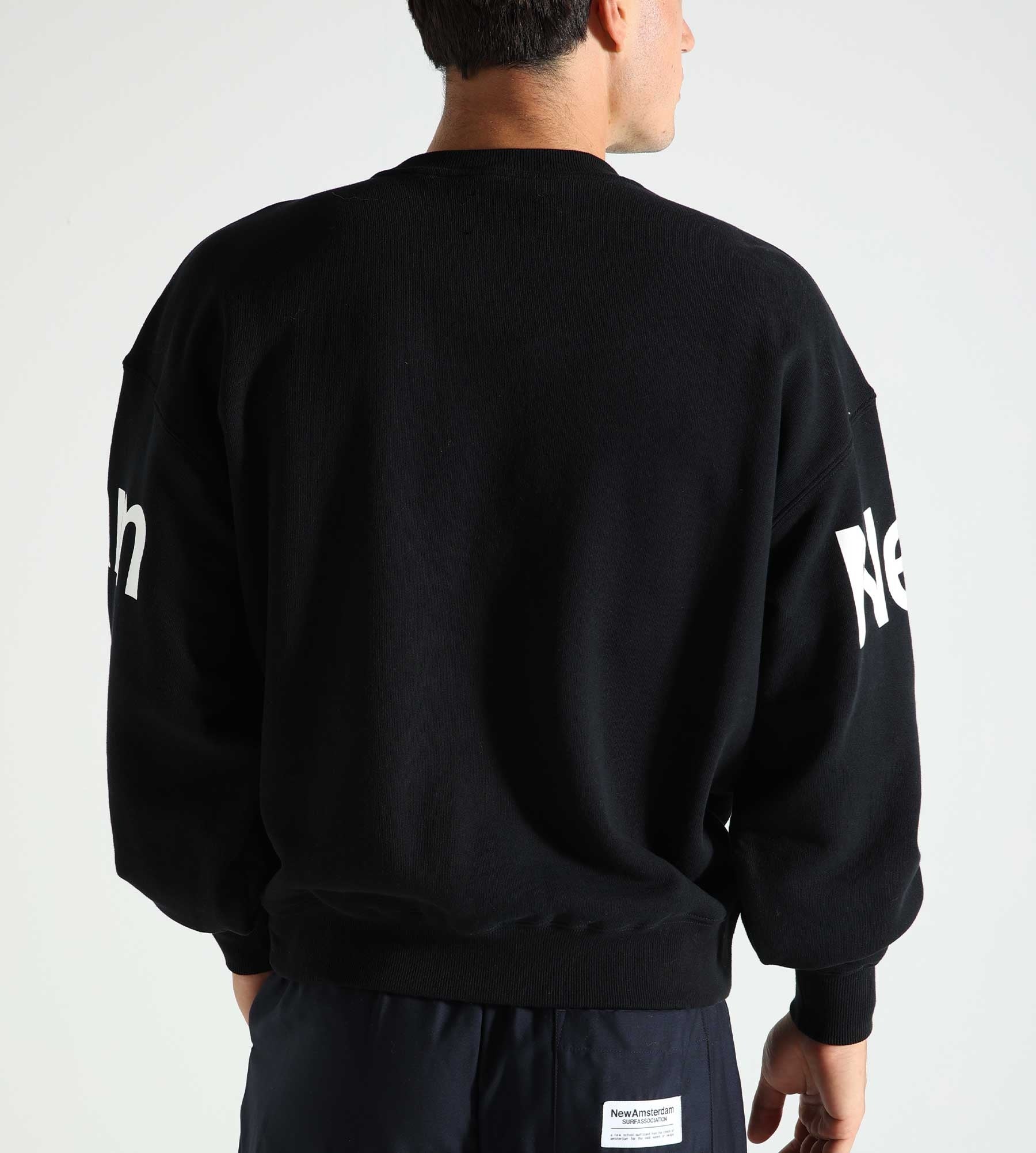 New Amsterdam Surf Association Logo Line Sweat Black