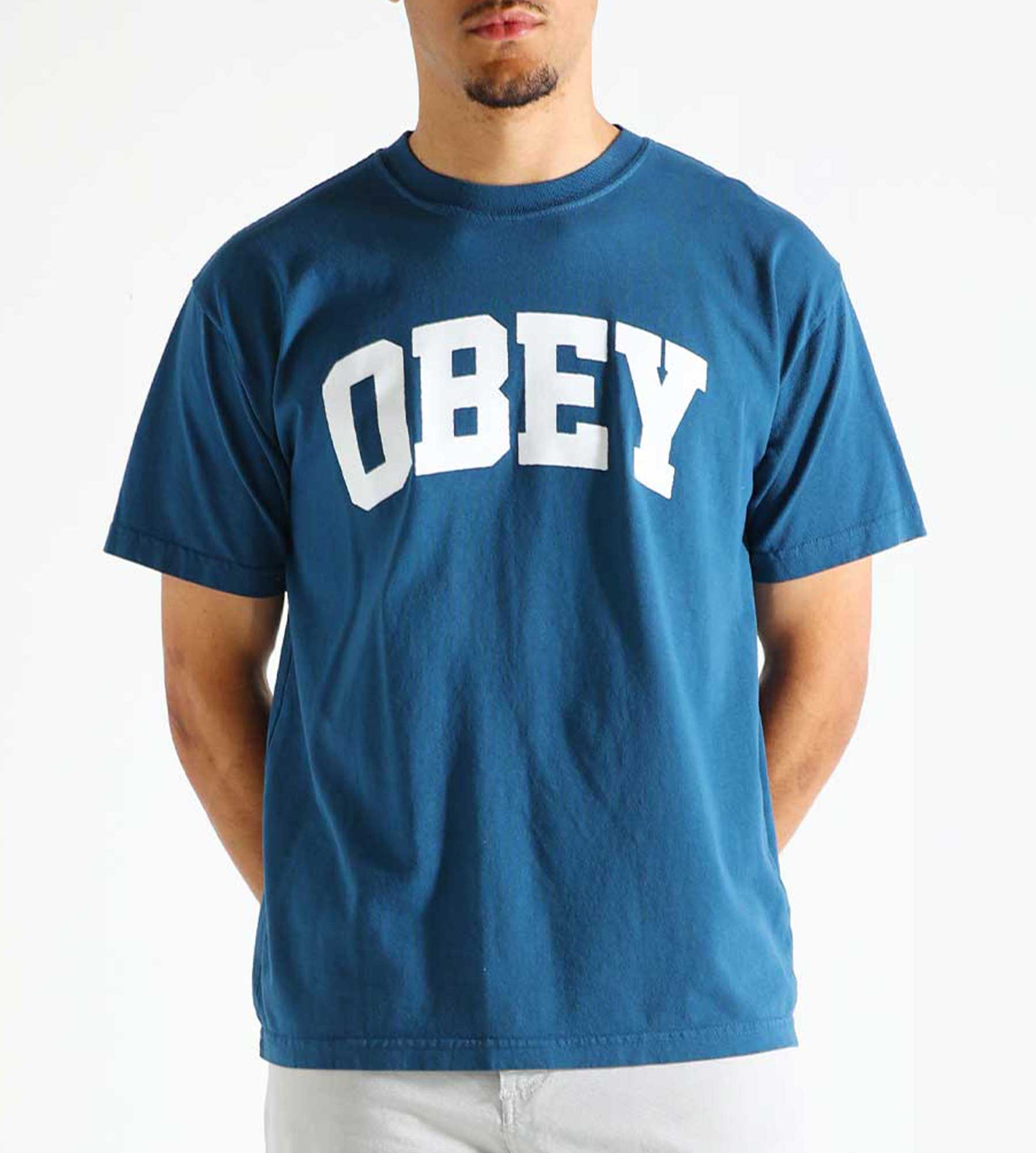 Obey Collegiate T-shirt Legion Blue