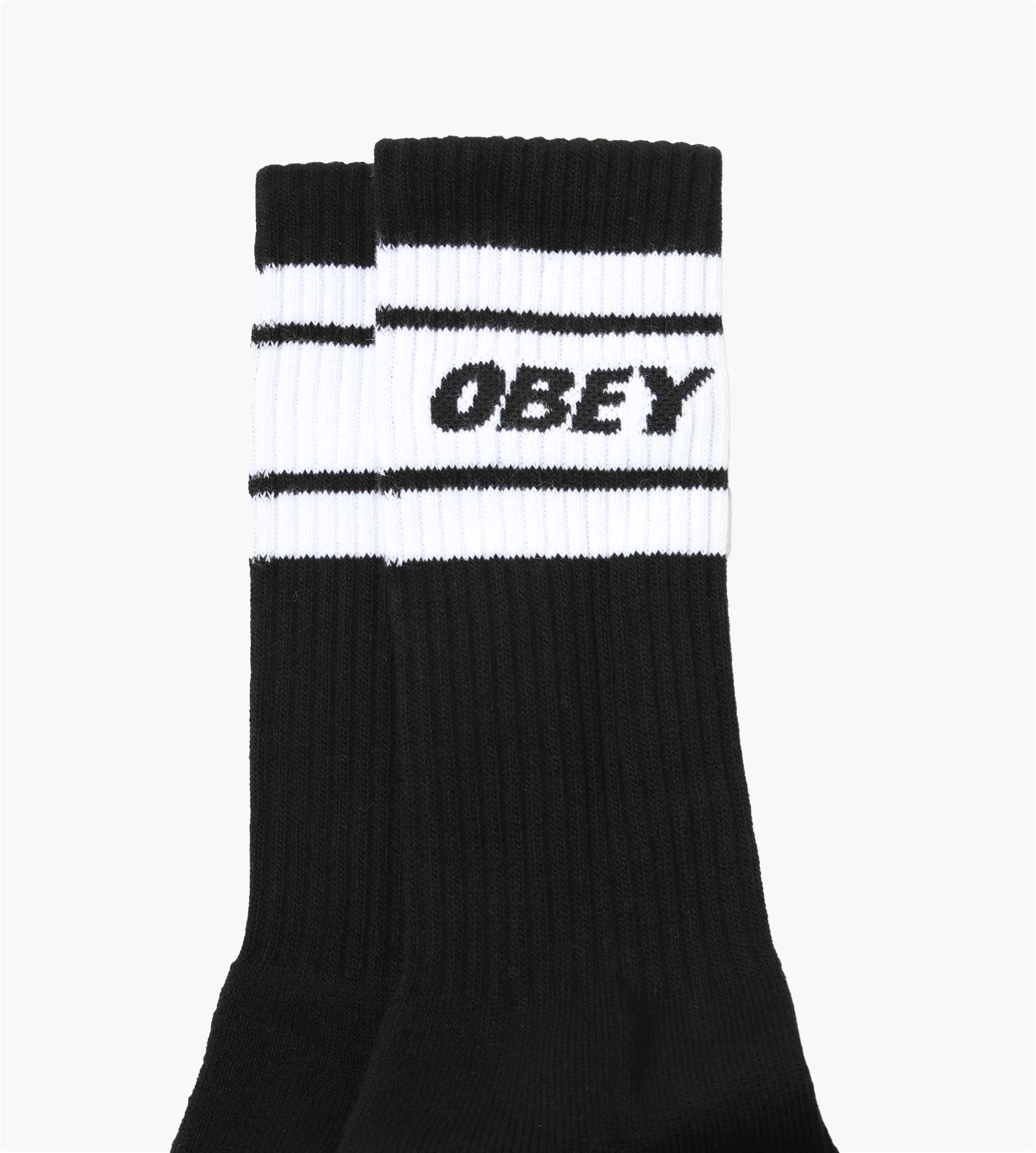 Obey Cooper II Socks Black White