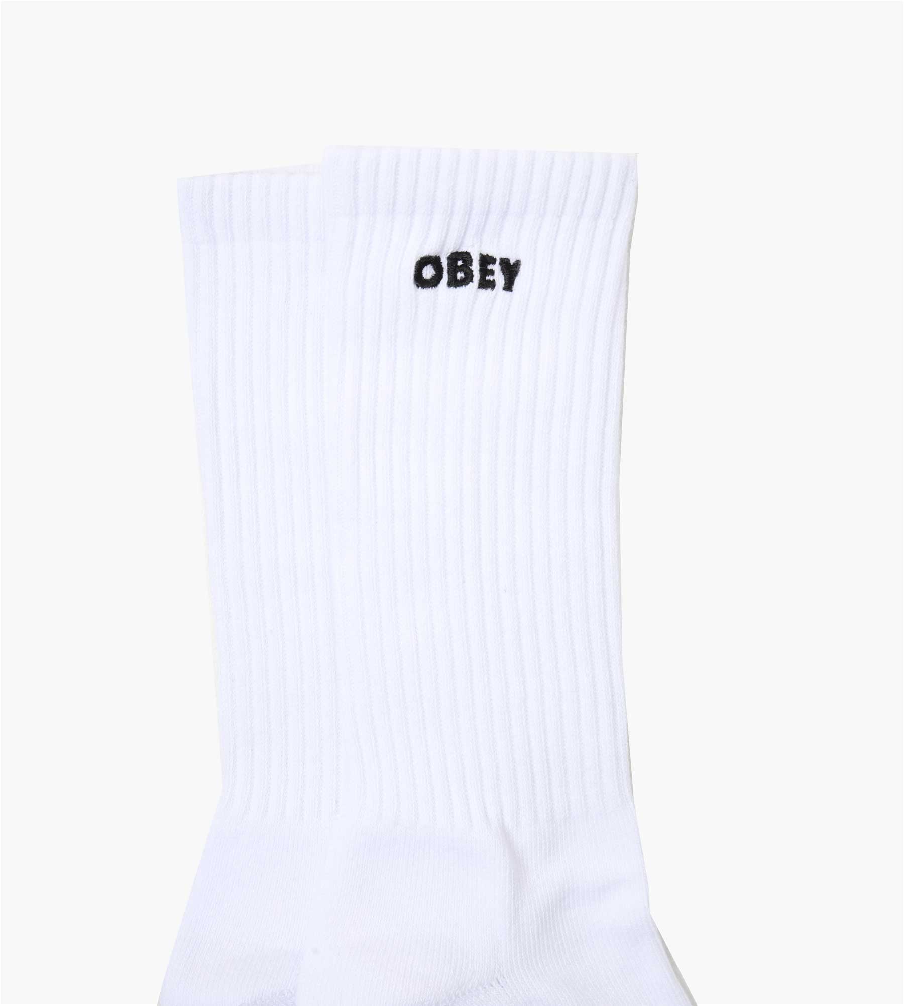 Obey Bold Socks White