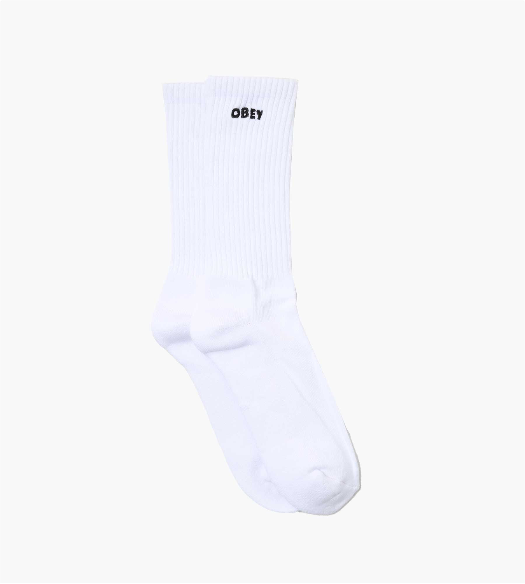 Obey Bold Socks White