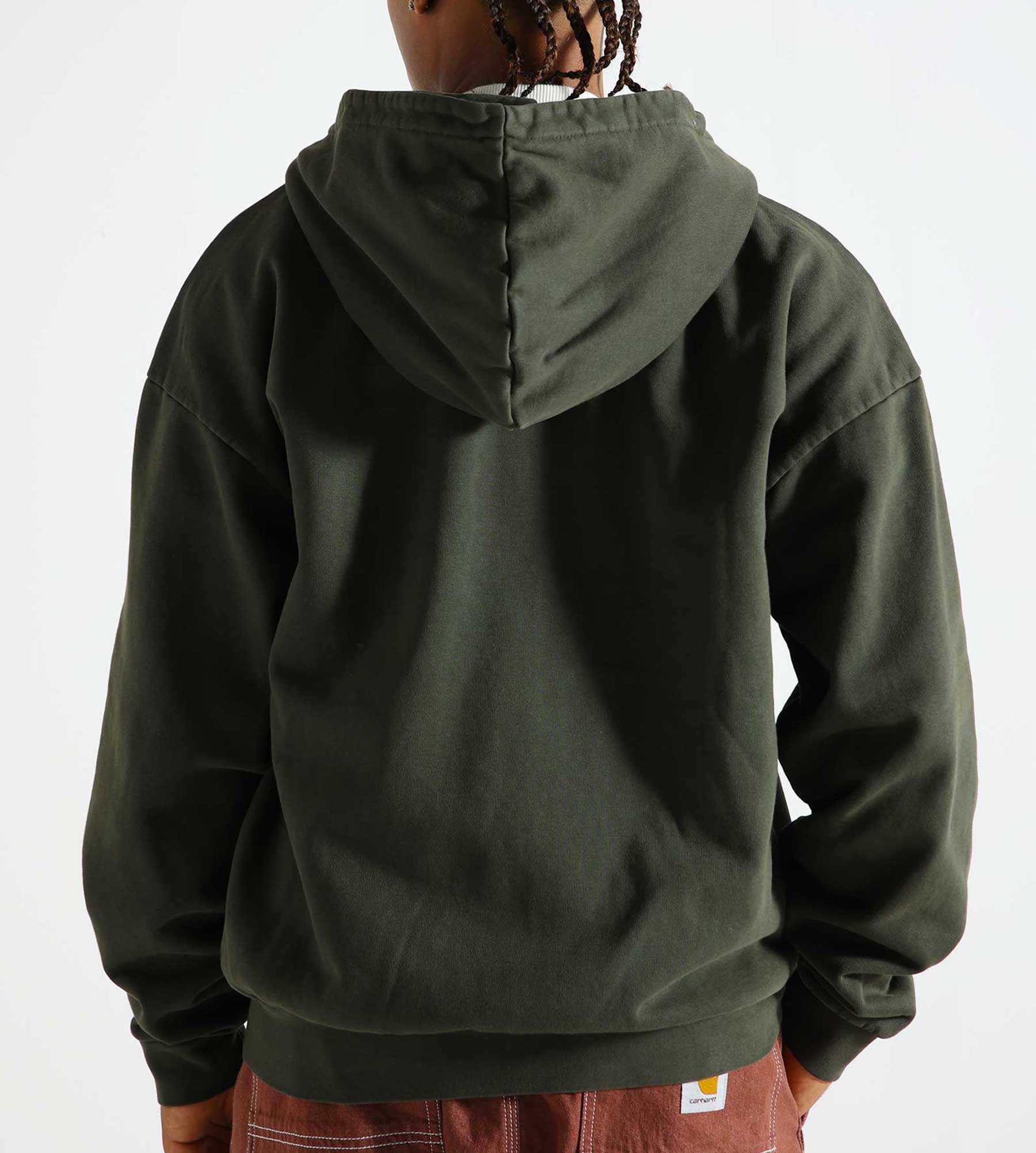 Obey Lowercase Pigment Zip Hoodie Pigment Rosin