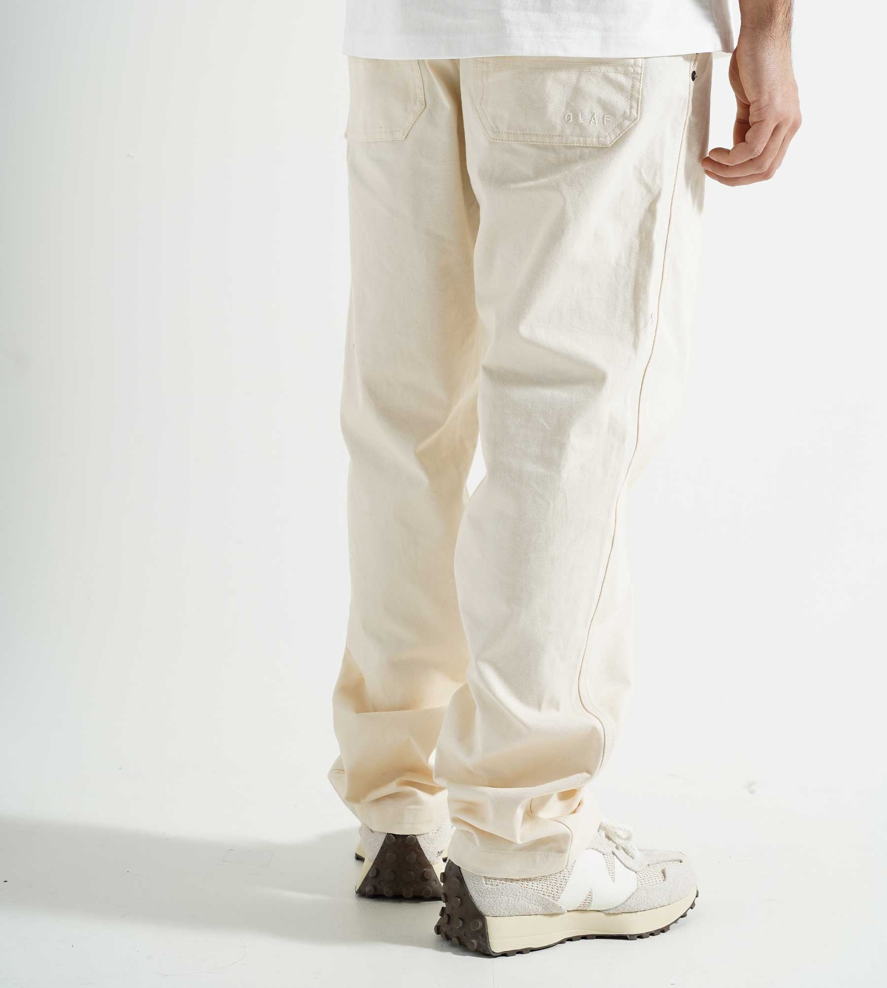 OLAF Canvas Pants Off White