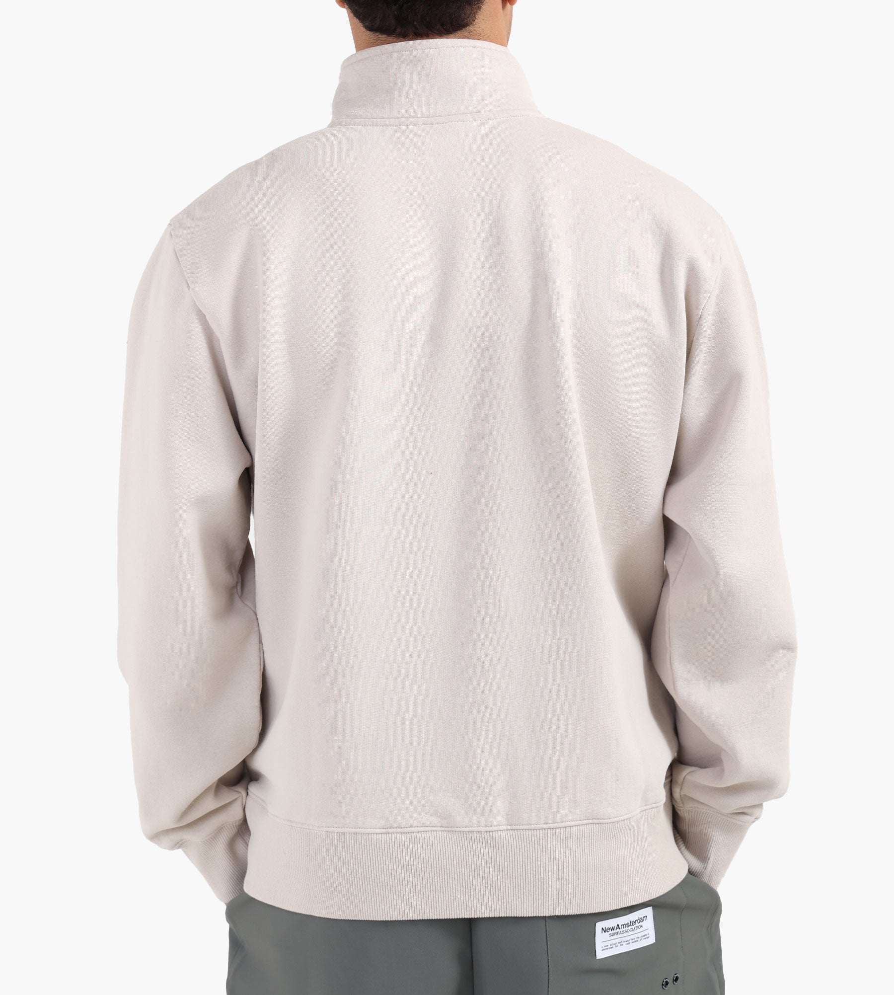 OLAF Signature Zip Mock Cement