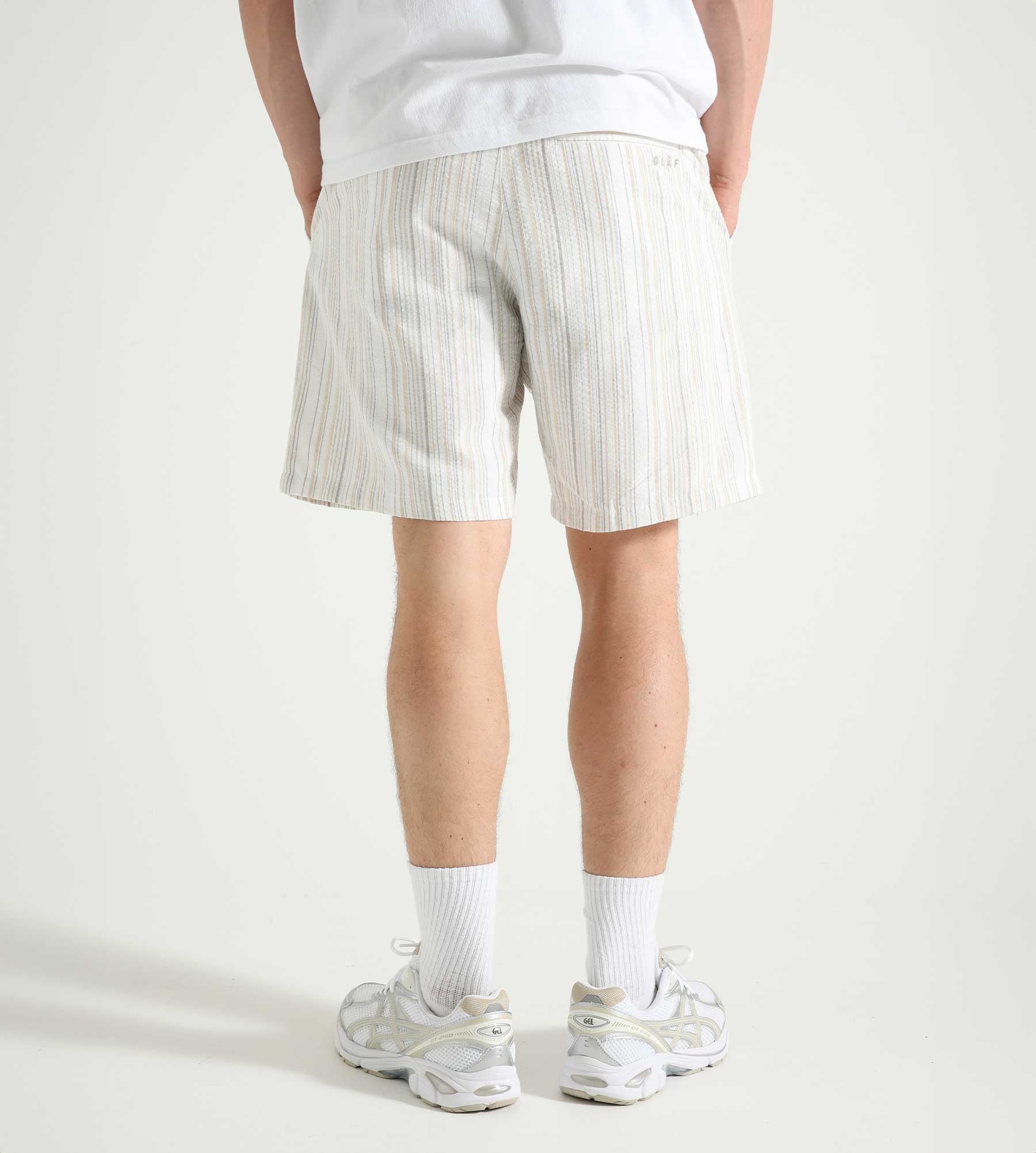 OLAF Stripe Shorts Brown Stripe