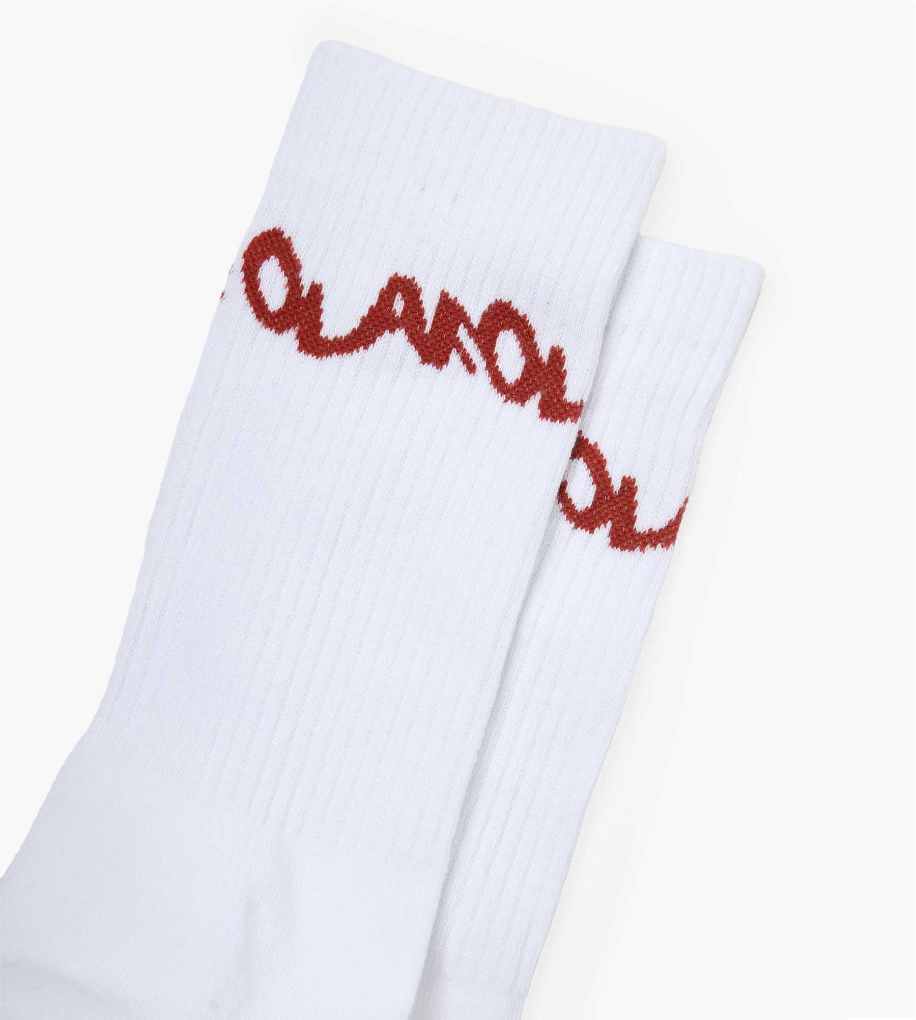 OLAF Wavy Drift Socks Optical White