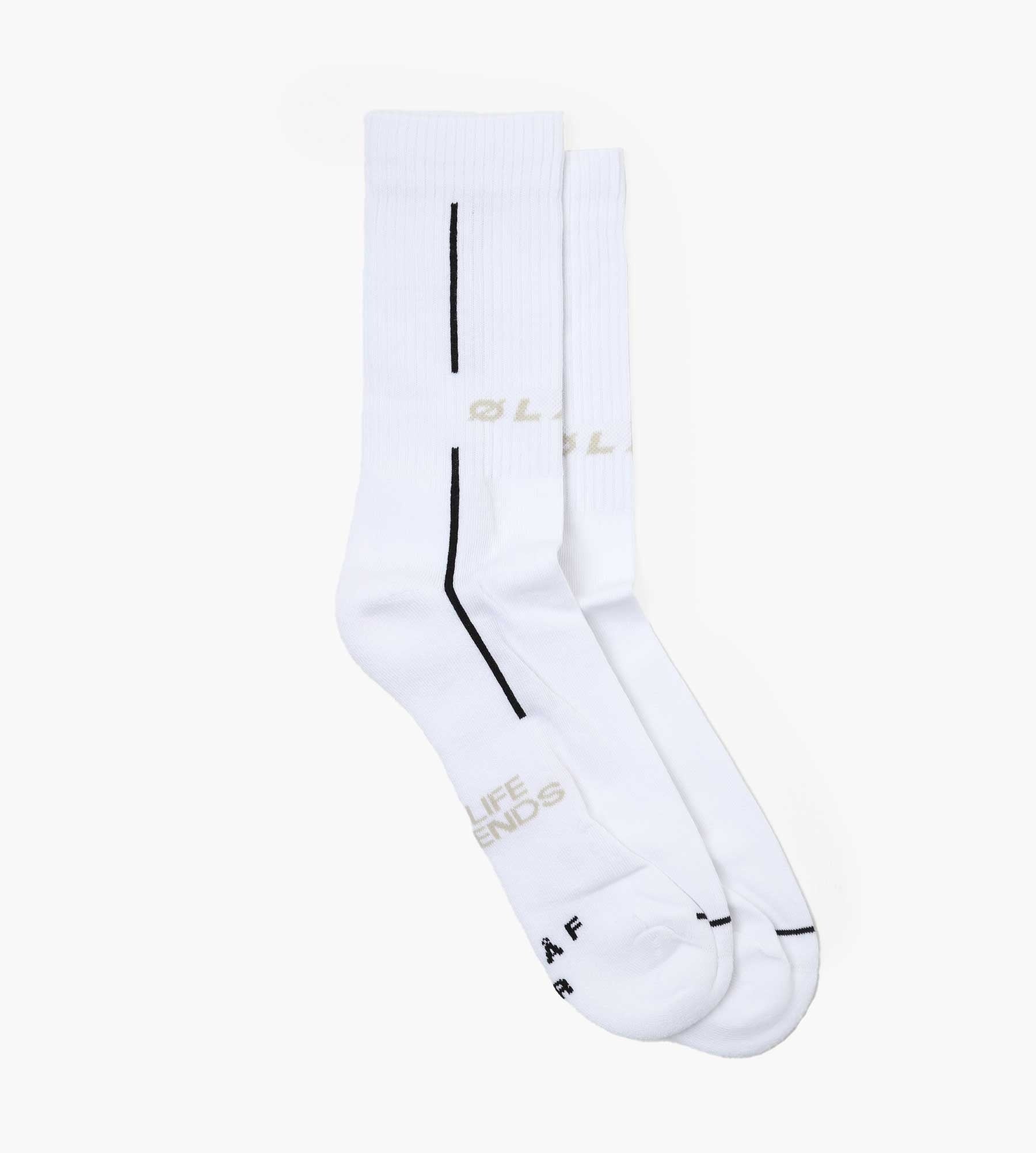 OLAF Sporty Socks White Black