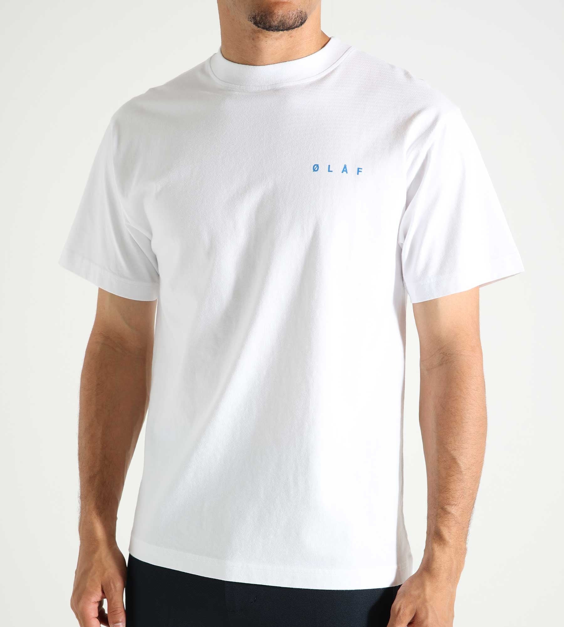 OLAF Scribble Face Tee Optical White