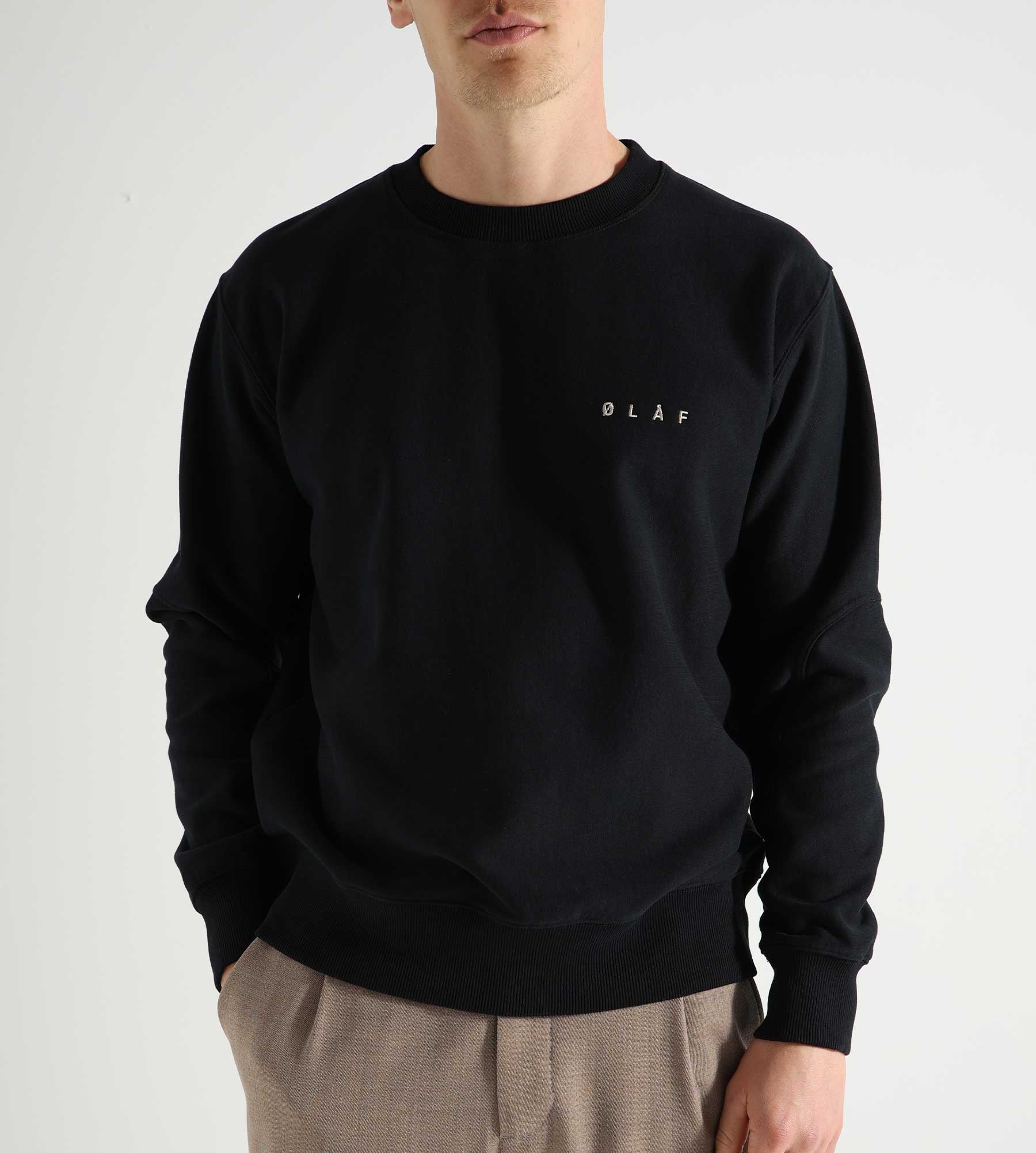 OLAF Face Crewneck Black