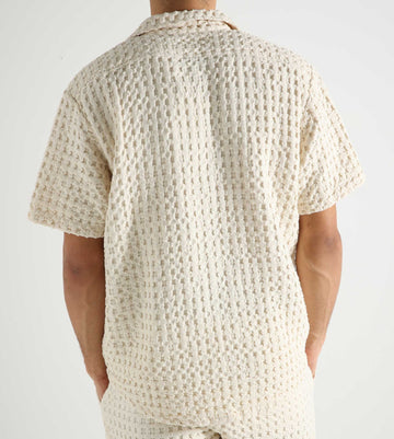 OAS オーエーエス　Ecru Jaffa Waffle Shirt OAS Jaffa Waffle Shirt | Shopbop