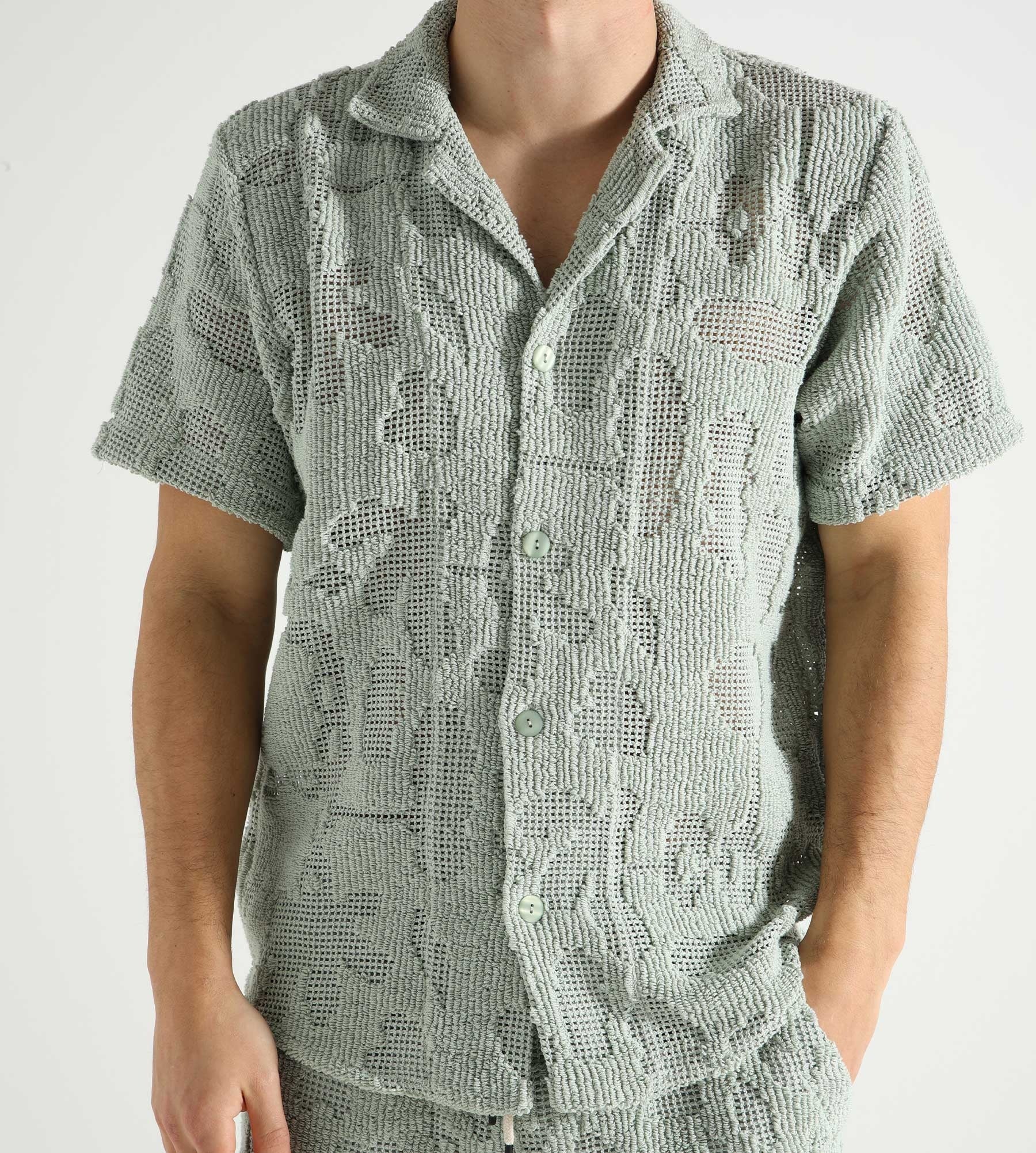 OAS Galbanum Cuba Crochet Shirt