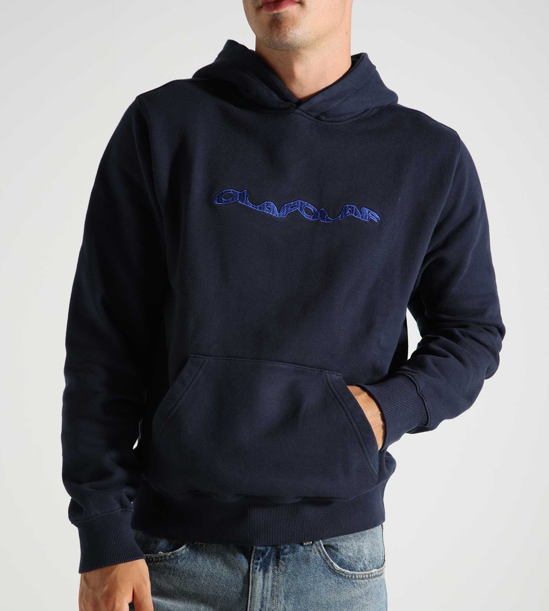 OLAF Wavy Drift Hoodie Navy