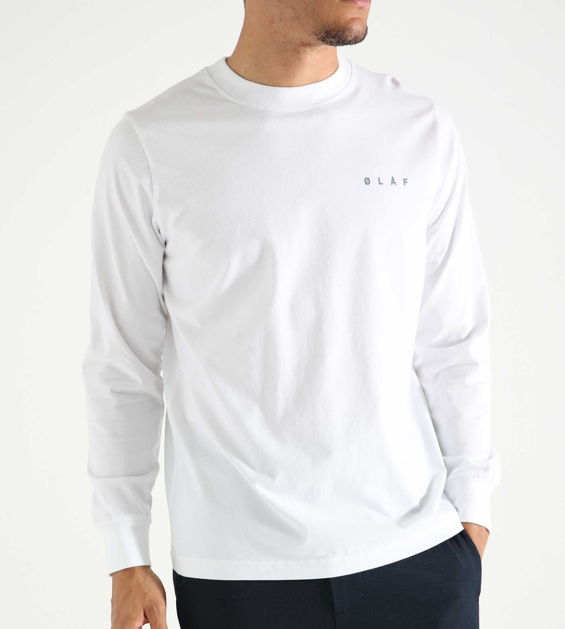 OLAF Scribble Face Longsleeve Optical White